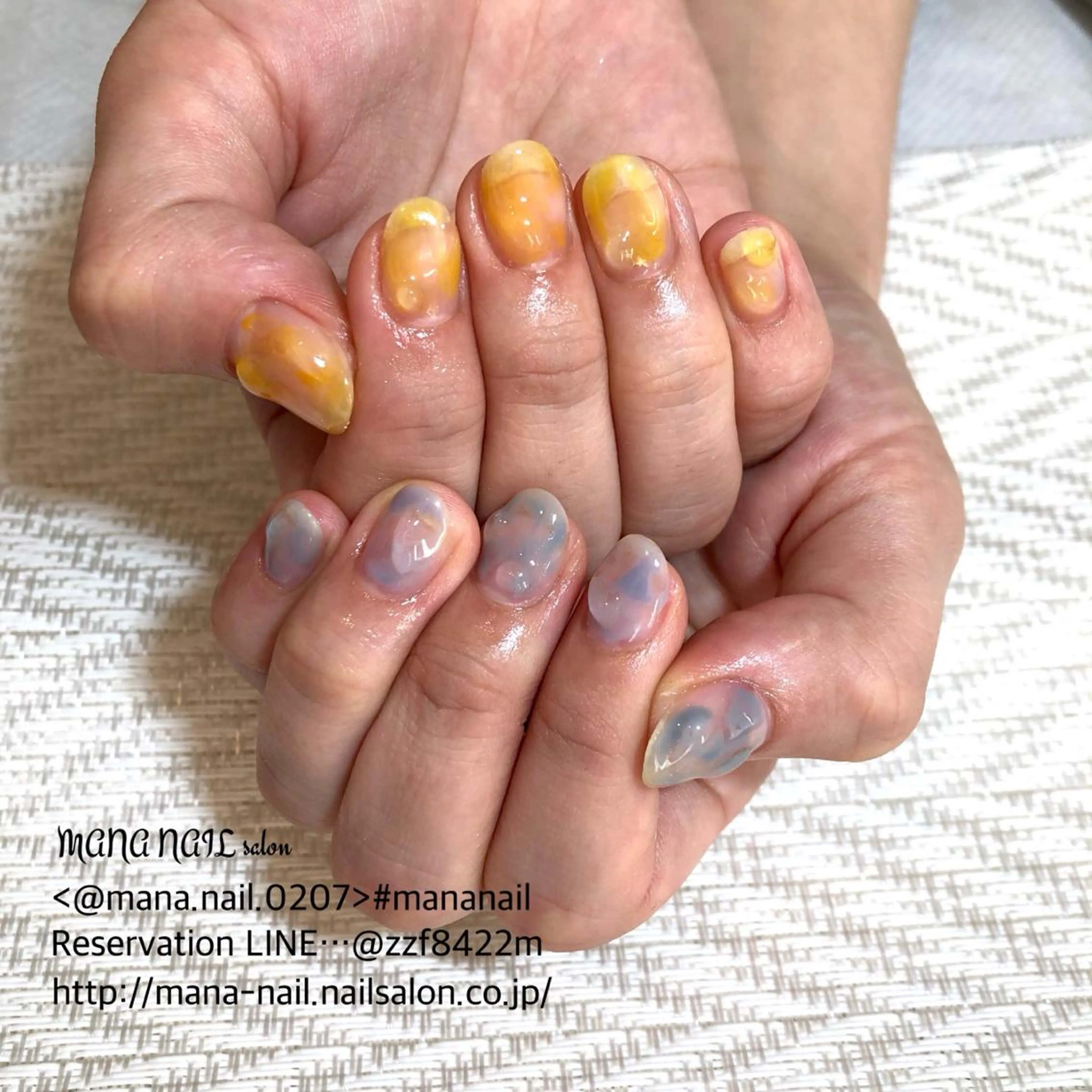 ネイル 長さ出し ジェルネイル ニュアンスネイル 春ネイル 夏ネイル ハンドネイル ハンドケア 廣瀬 真奈美のネイルデザイン