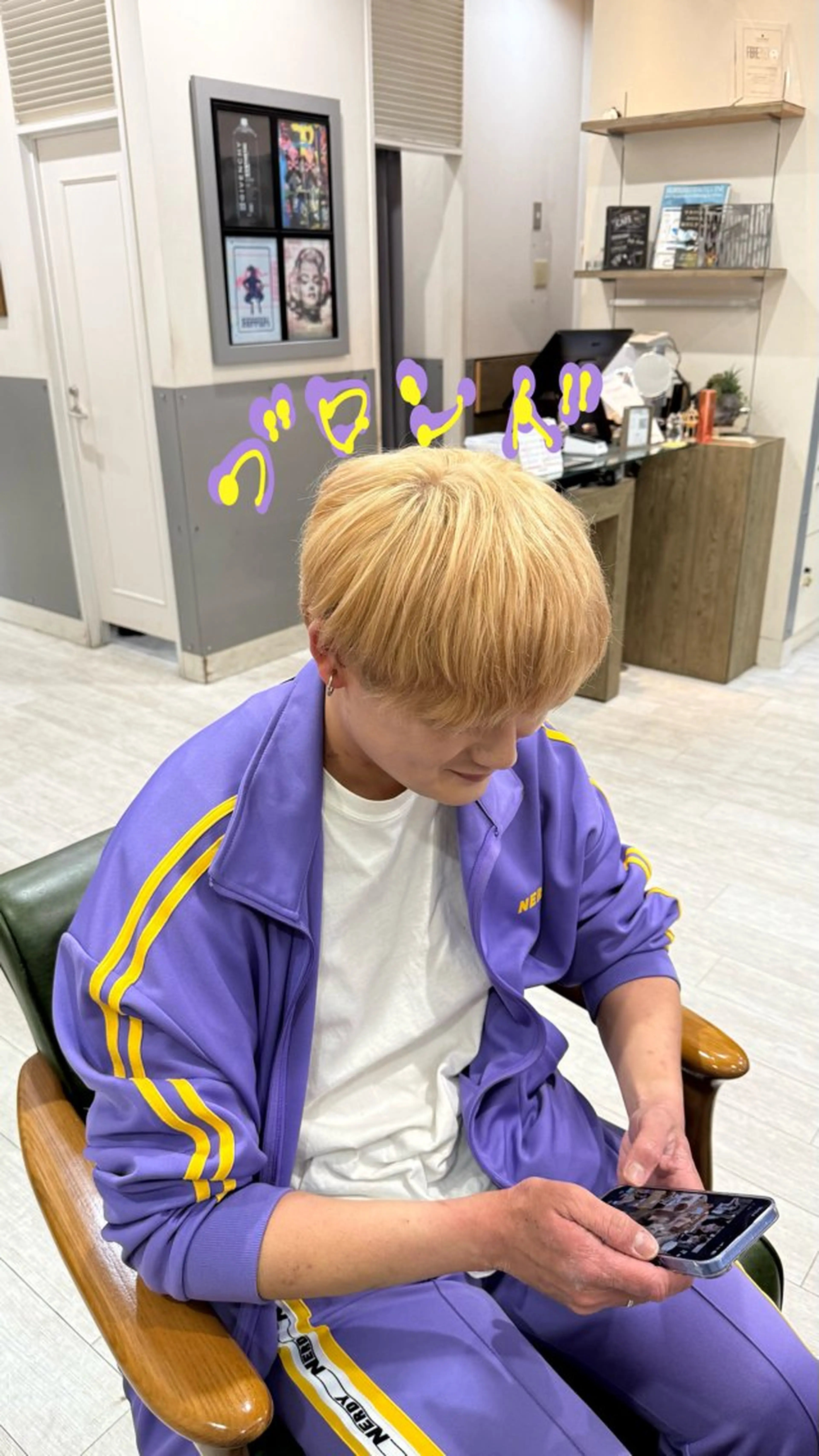 メンズ メンズ韓国風 ヘアカラー Hair&beauty the B  岡崎店所属・磯貝七海/カラー /ブリーチ/縮毛矯正のヘアスタイル