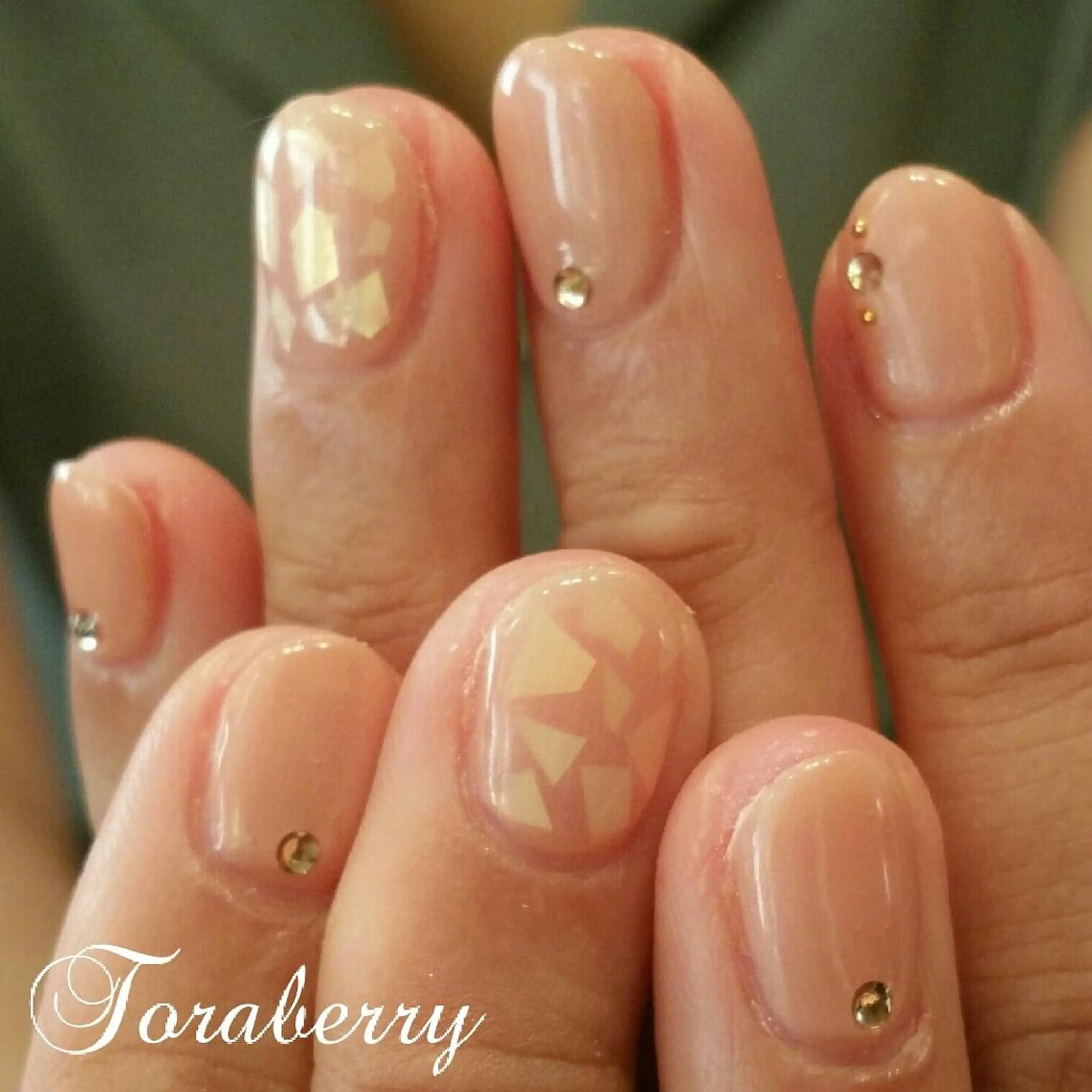 ネイル ピンク ピンクベージュ ネイリスト なつみのネイルデザイン