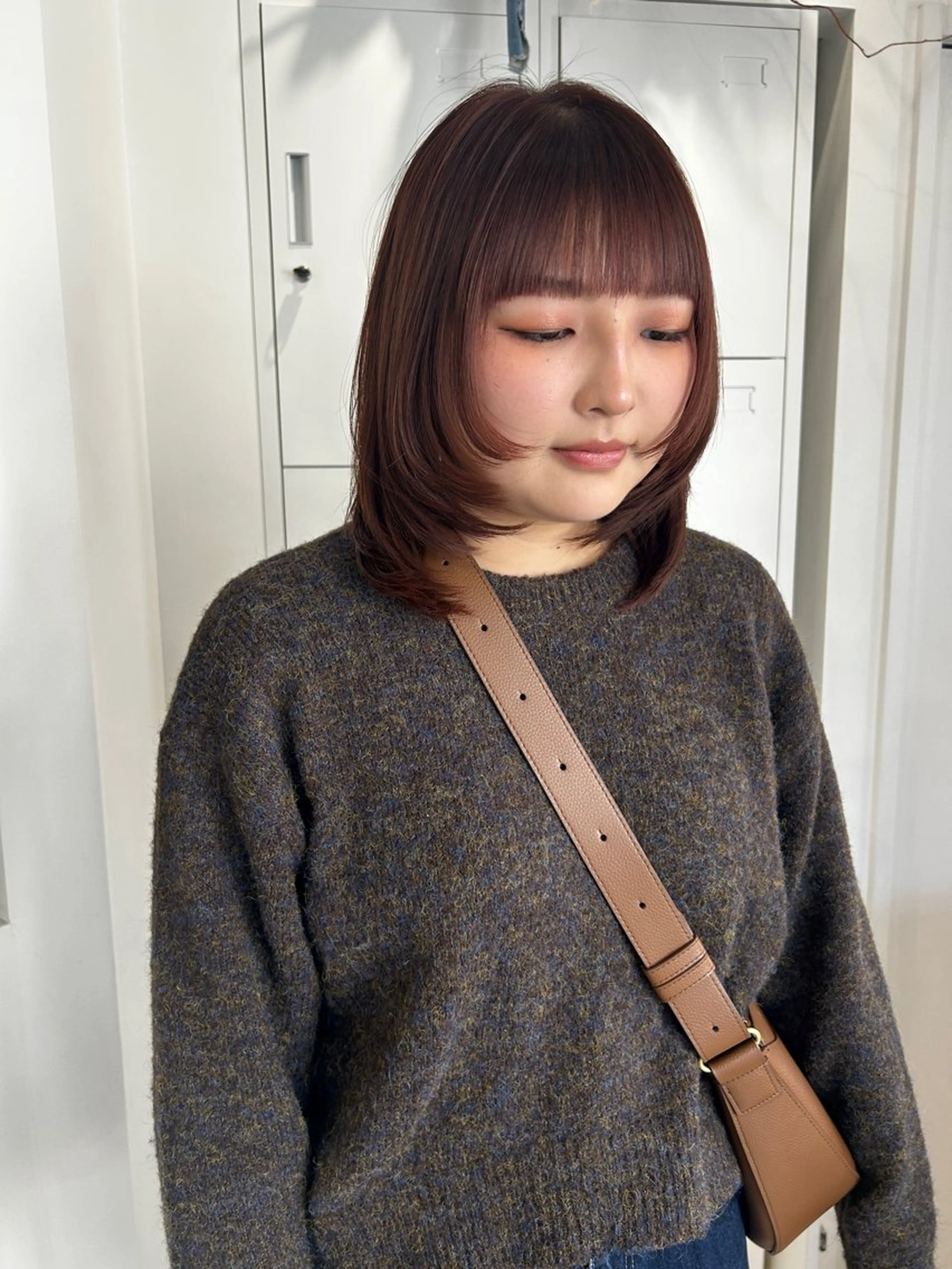 ミディアム カラー レイヤーカット 河野 いずみのヘアスタイル