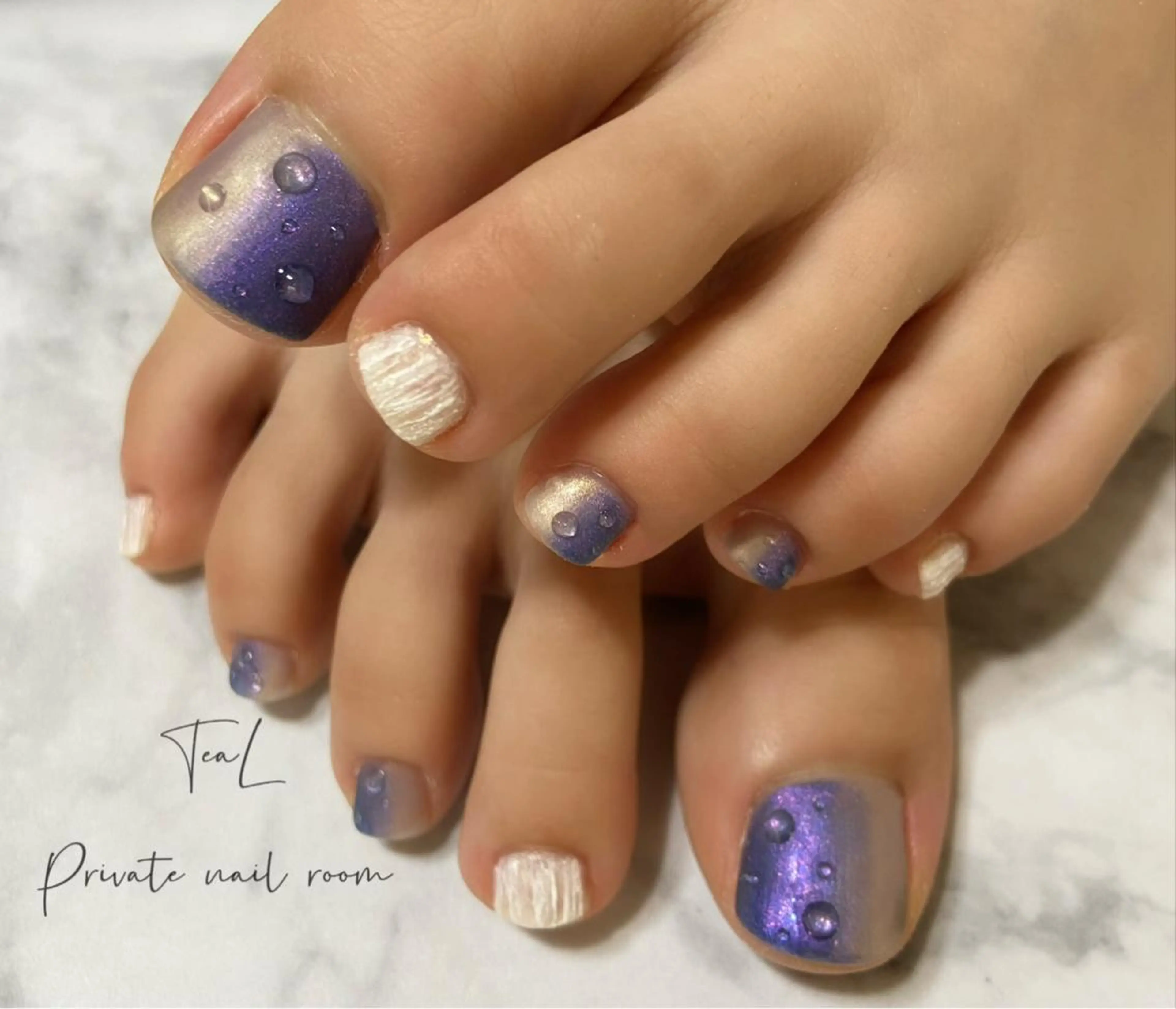 ネイル フットネイル TeaL nailのネイルデザイン