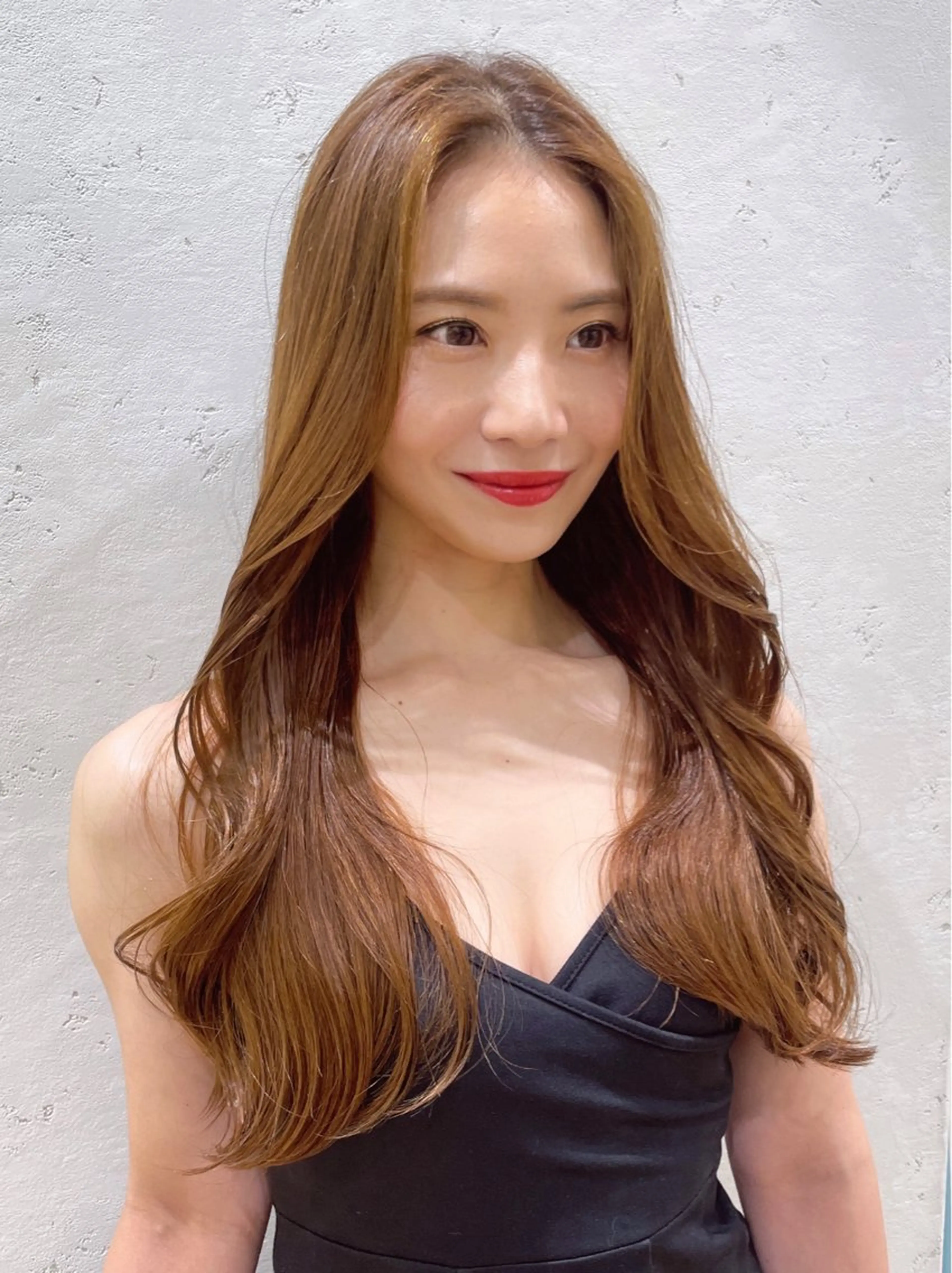 ロング カット ヘアカラー トリートメント レイヤー/くびれヘア /野崎華代のヘアスタイル