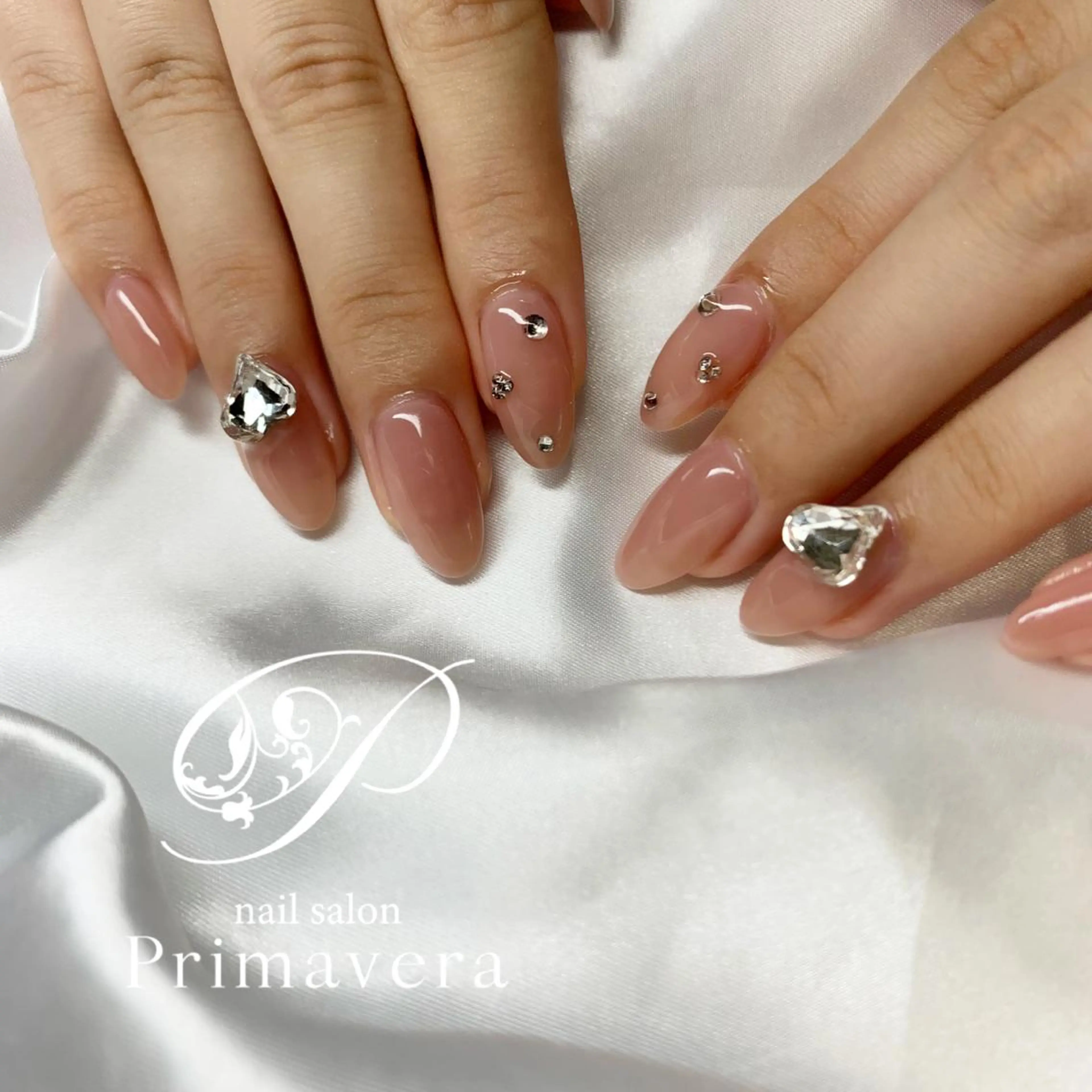 ネイル ハンドネイル primavera ワンホン系/ちゅるんのネイルデザイン