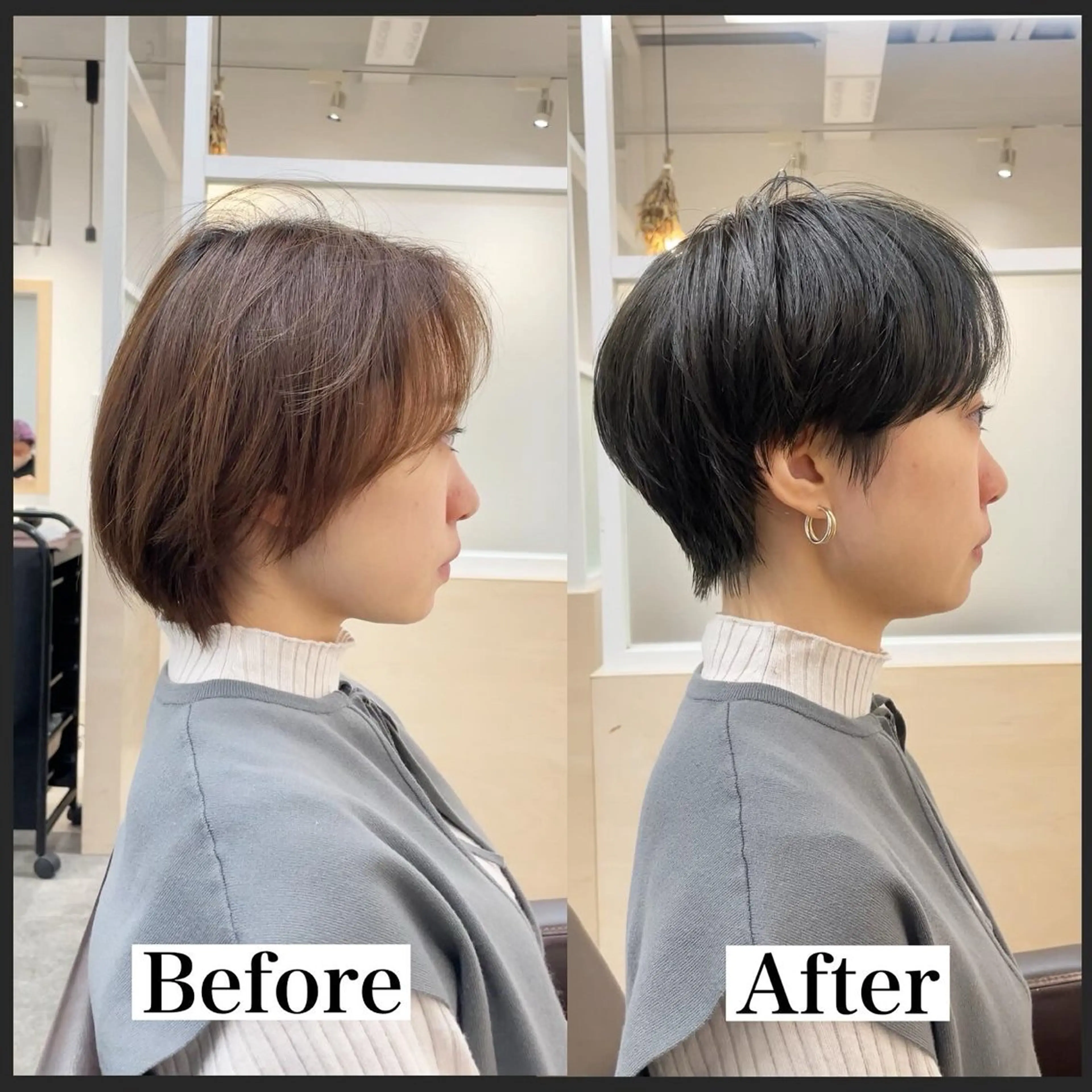 ショート カラー ハンサムショート ショートヘア 表参道ショート 宮嶋勇太のヘアスタイル