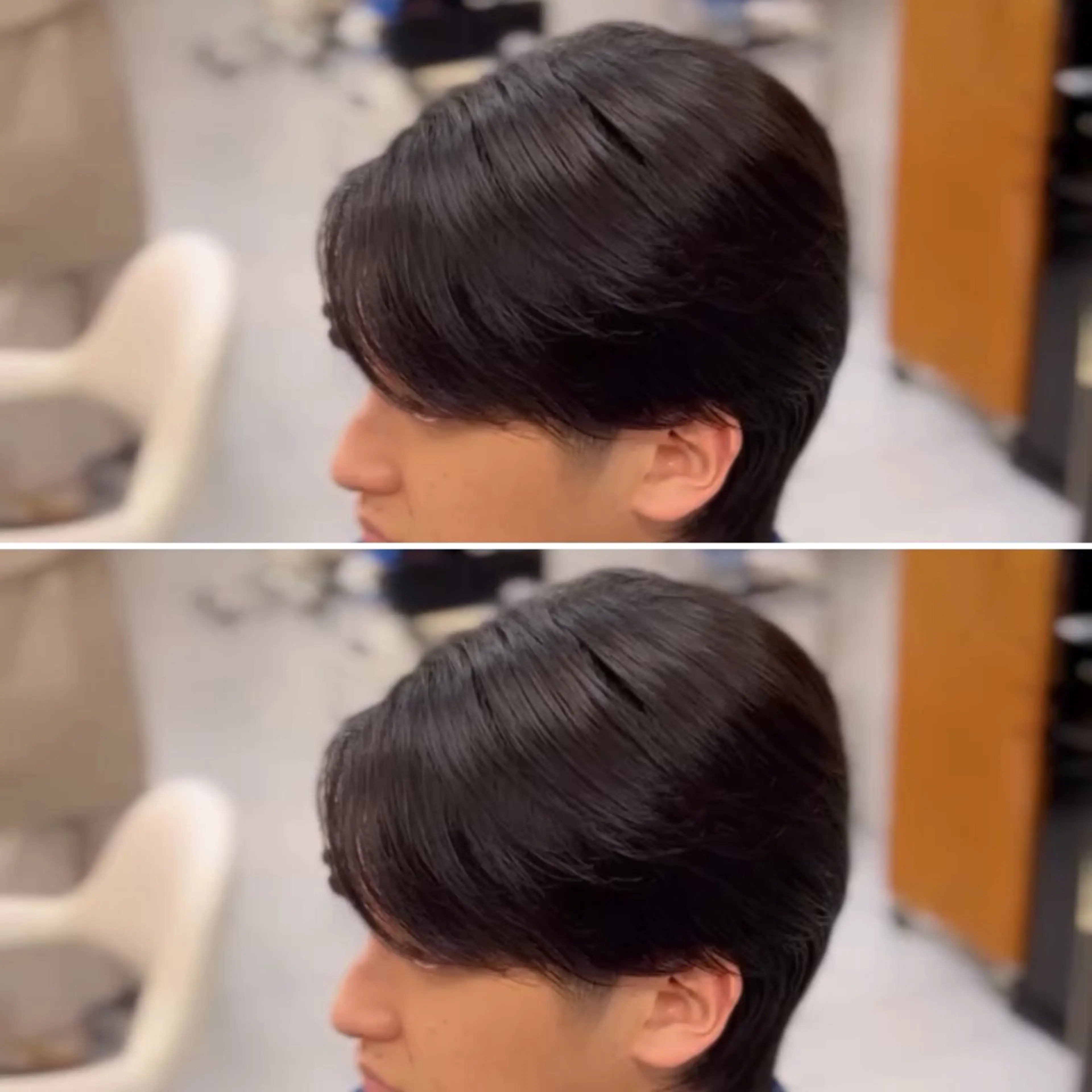 セミロング パーマ メンズ マッシュ 縮毛矯正 カット 縮毛矯正 トリートメント 🔮メンズ縮毛矯正 毛流れパーマ💎竹永のヘアスタイル