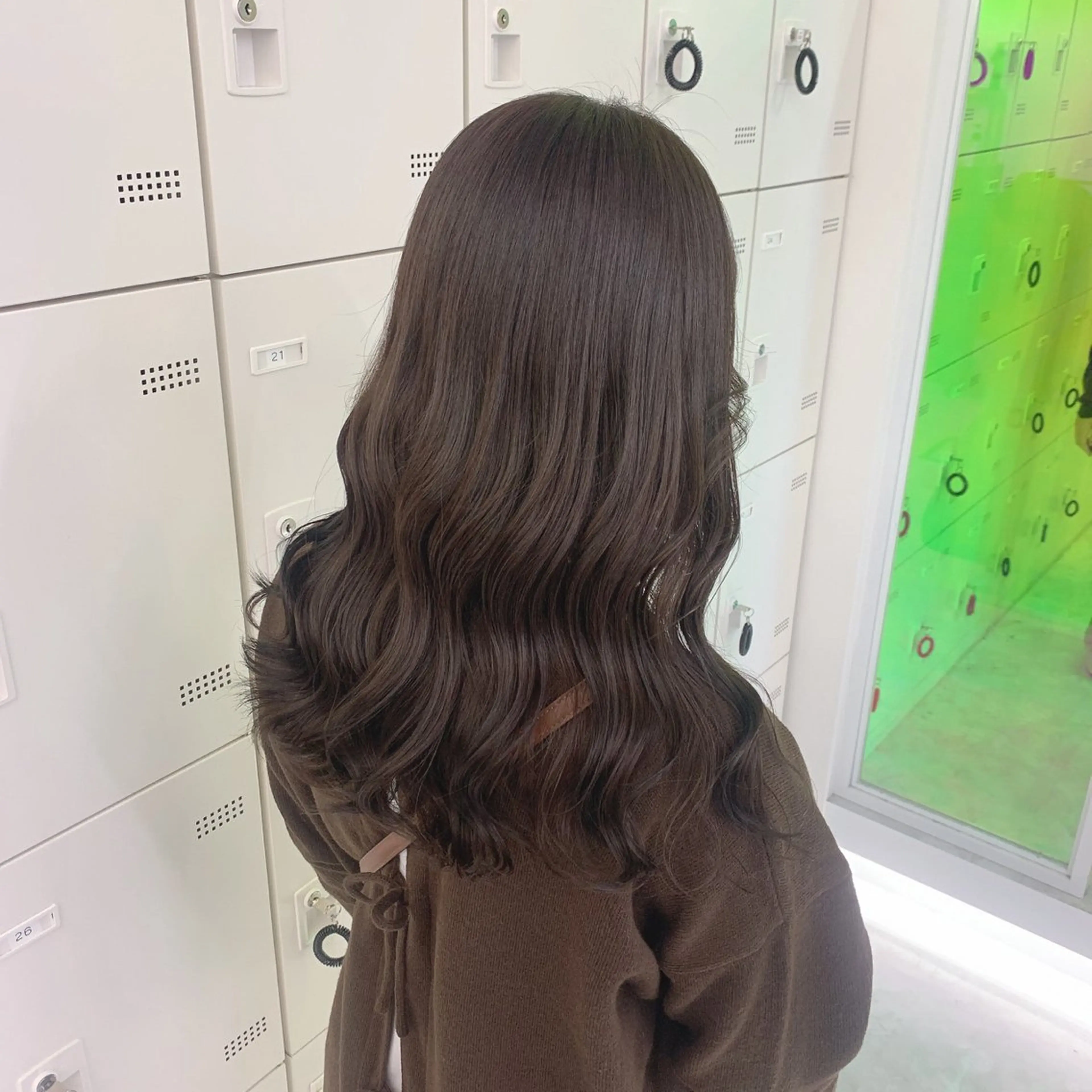 ロング カラー ヘアアレンジ ブラウンカラー オリーブブラウン 上品な透明感カラー 寒色＆暖色ヘア💗のヘアスタイル
