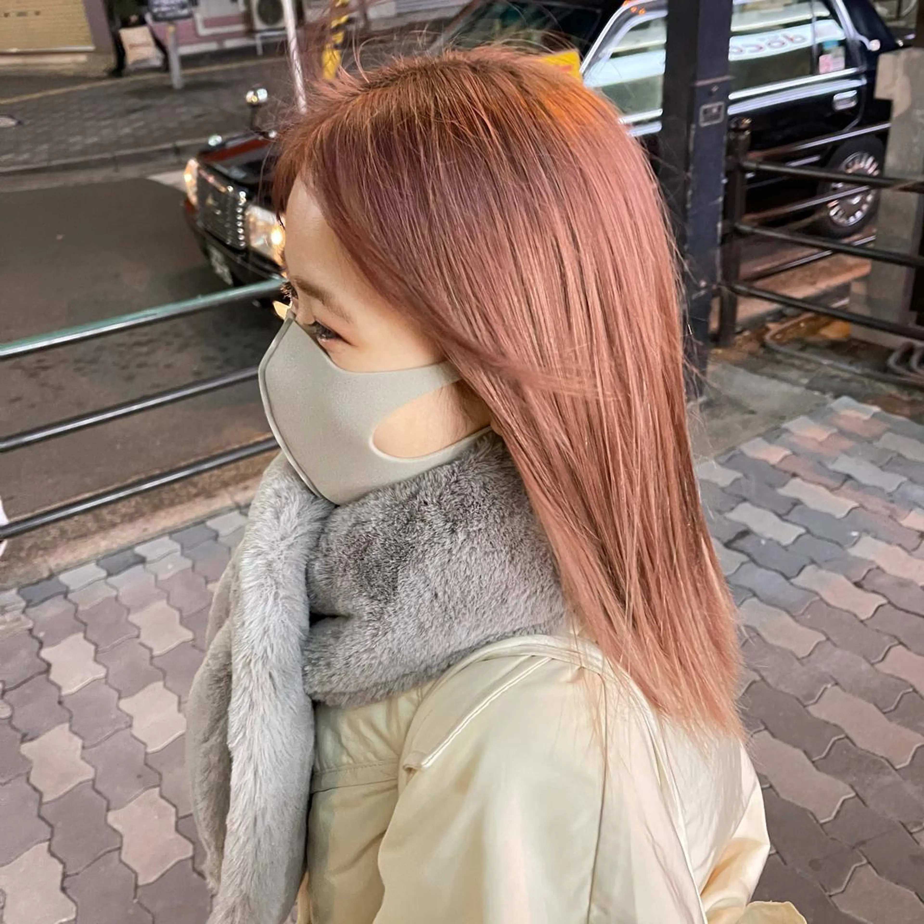 セミロング ワンホンヘア ケラチン/Kaitoのヘアスタイル