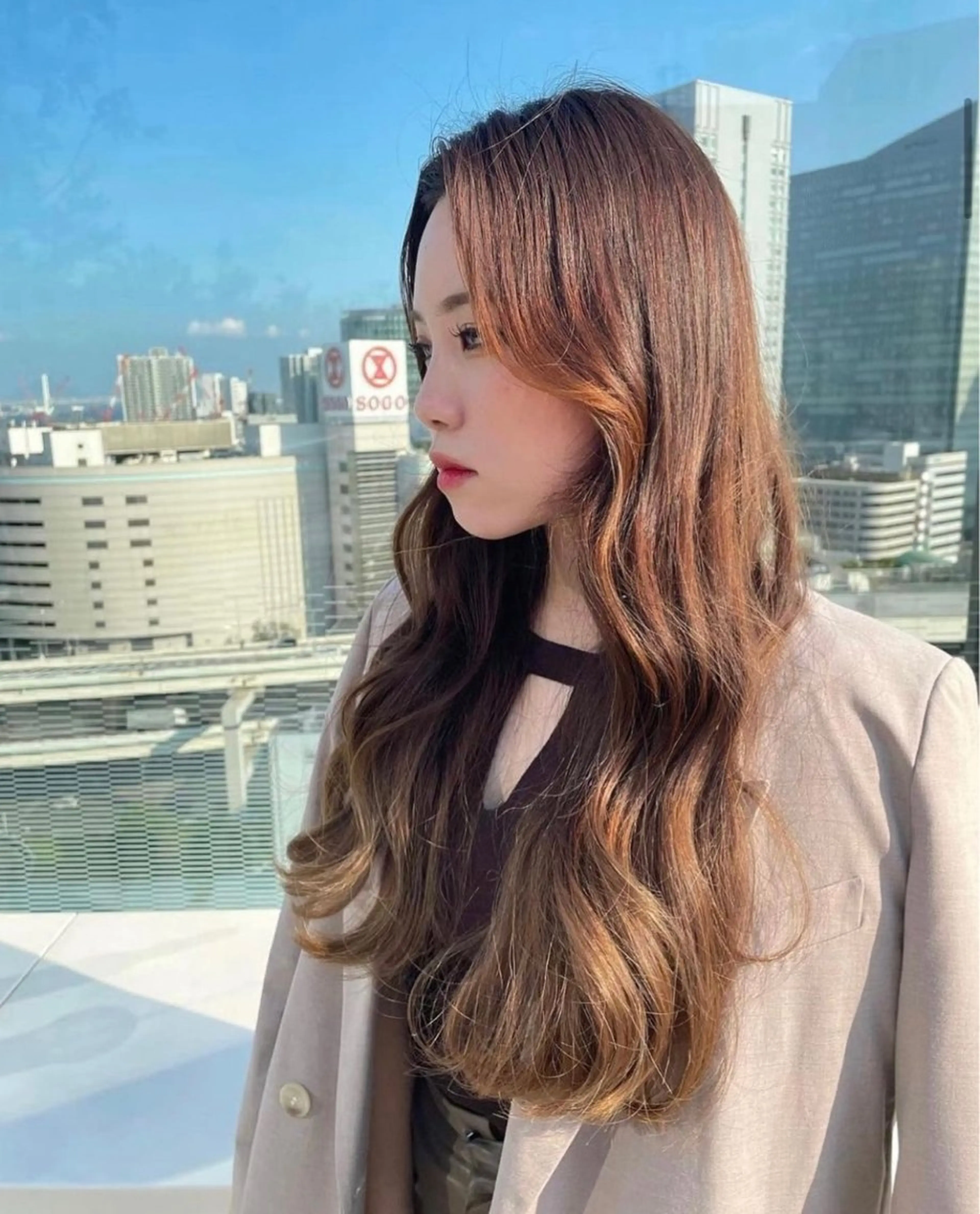 ロング 韓国ヘア 🎀中川綾乃🎀のヘアスタイル