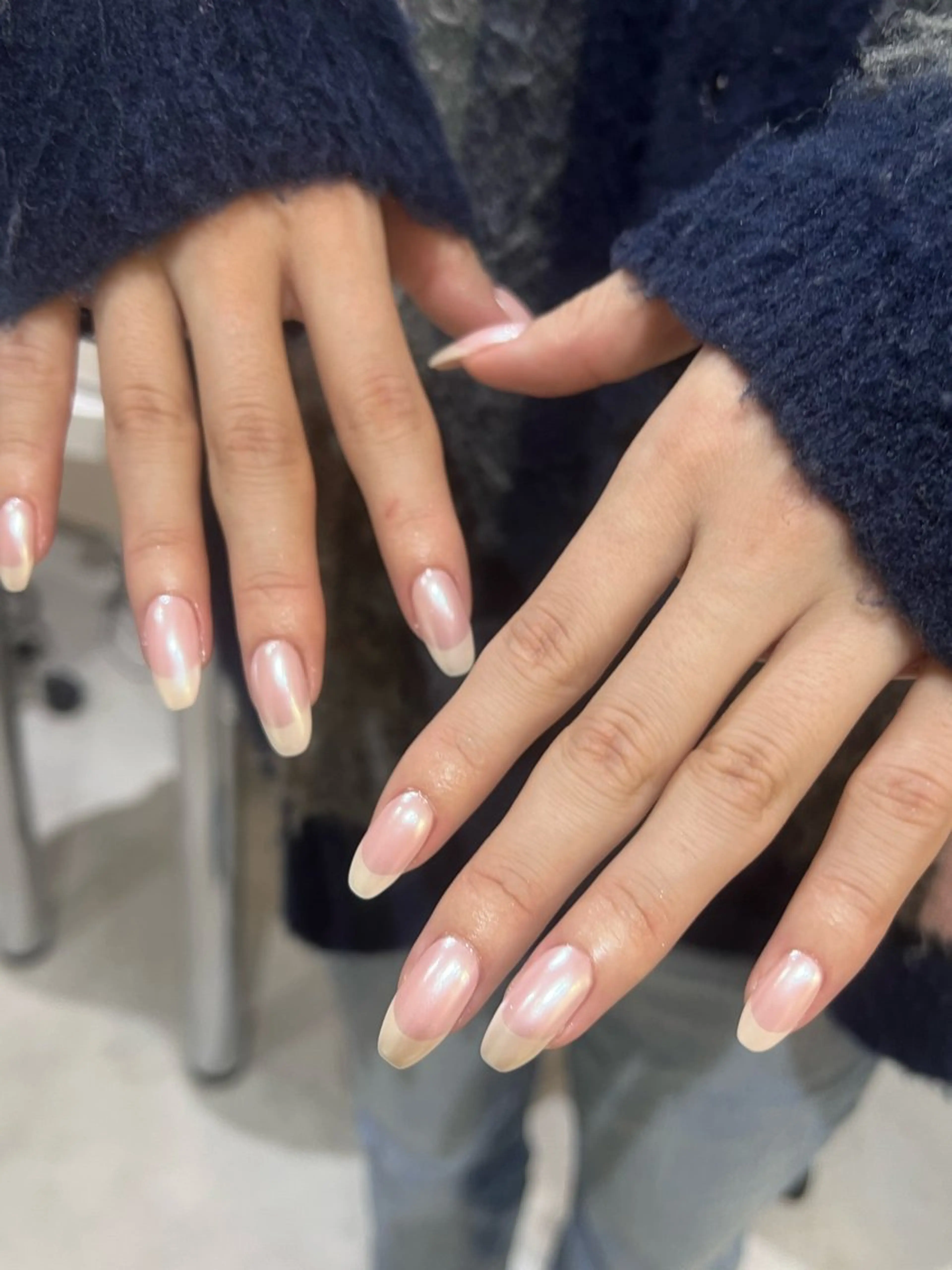 ネイル オーロラネイル ミラーネイル Beauty Salon　uneune所属・🐯⭐︎ miyuのネイルデザイン