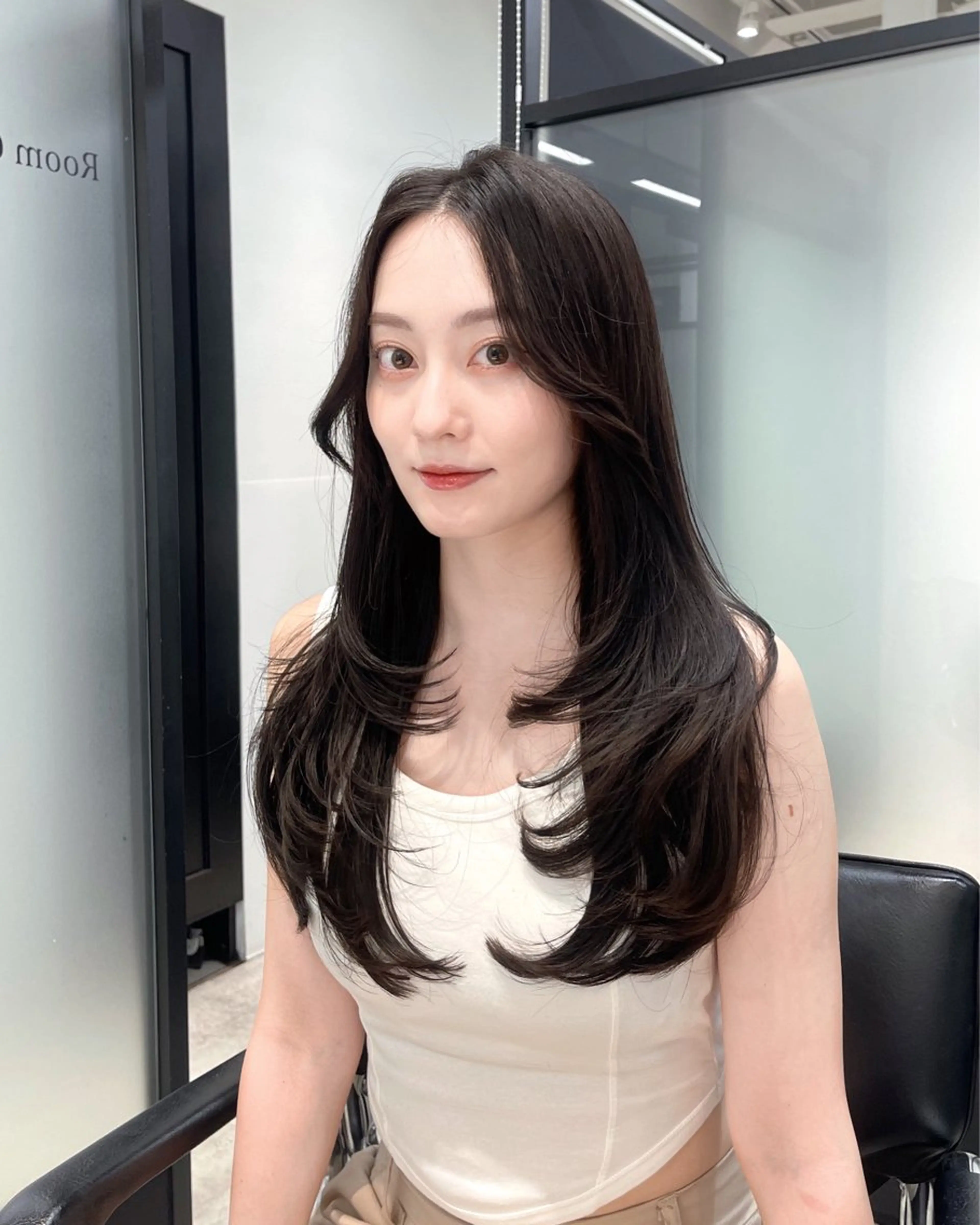ヘアアレンジ カット ヘアカラー トリートメント 韓国レイヤーカット 髪質改善▫️水野有真のヘアスタイル