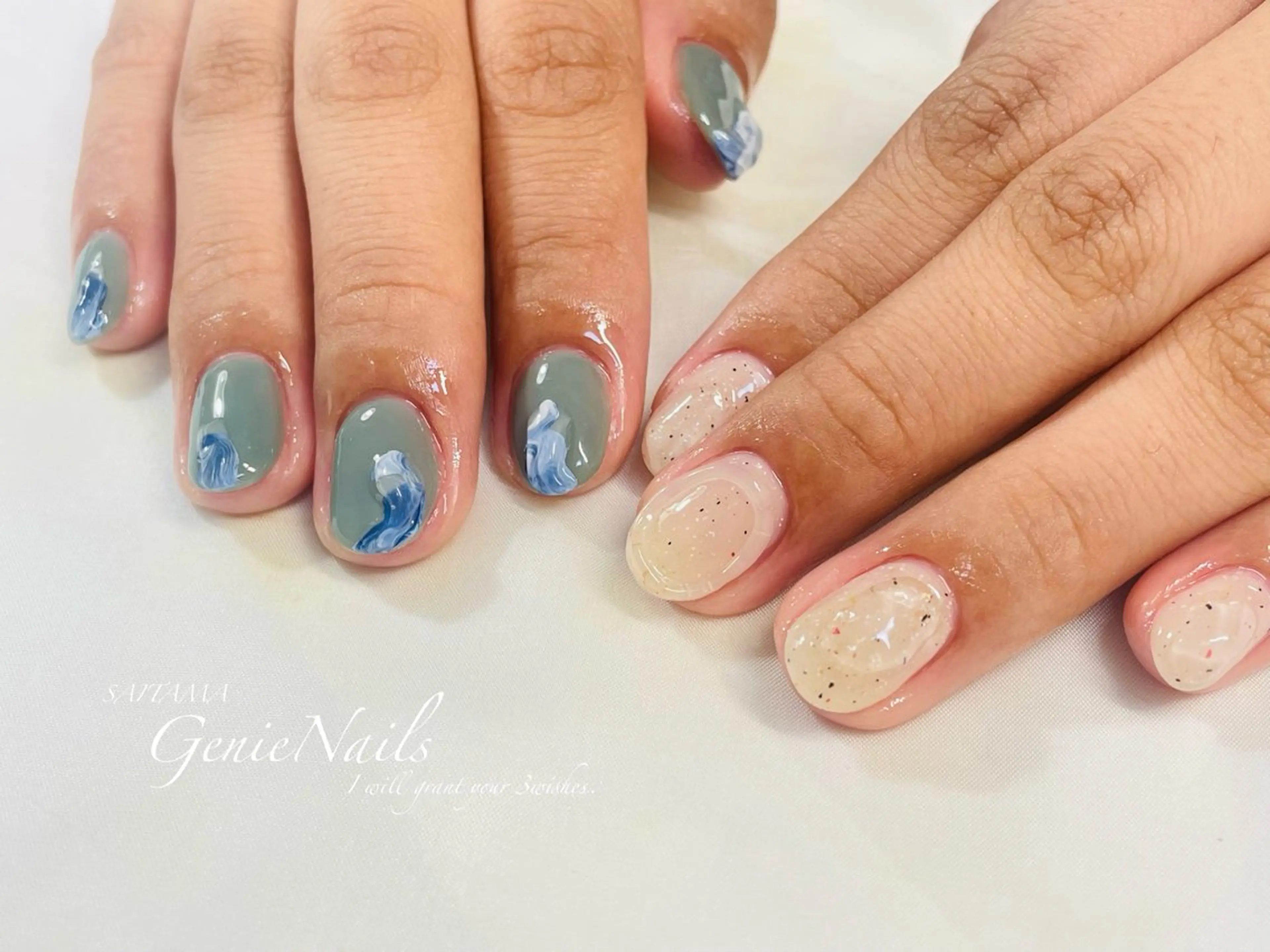 ネイル アートネイル フットネイル ハロウィン メンズネイル 持ち込み Genie Nailsのネイルデザイン