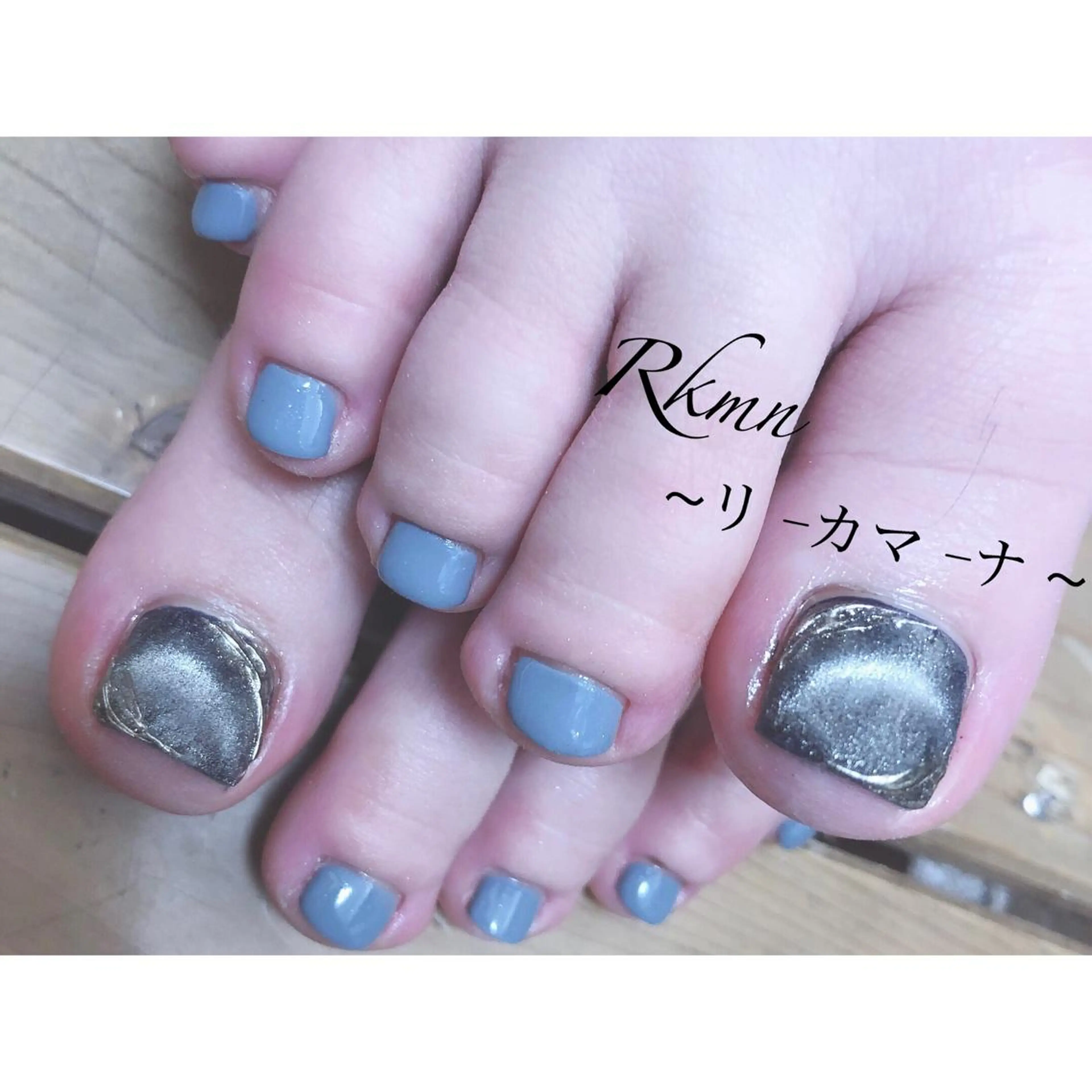 ネイル アートネイル フレンチネイル ジェルネイル グラデーション マグネットネイル Rkmn ~リ-カマ-ナ~のネイルデザイン