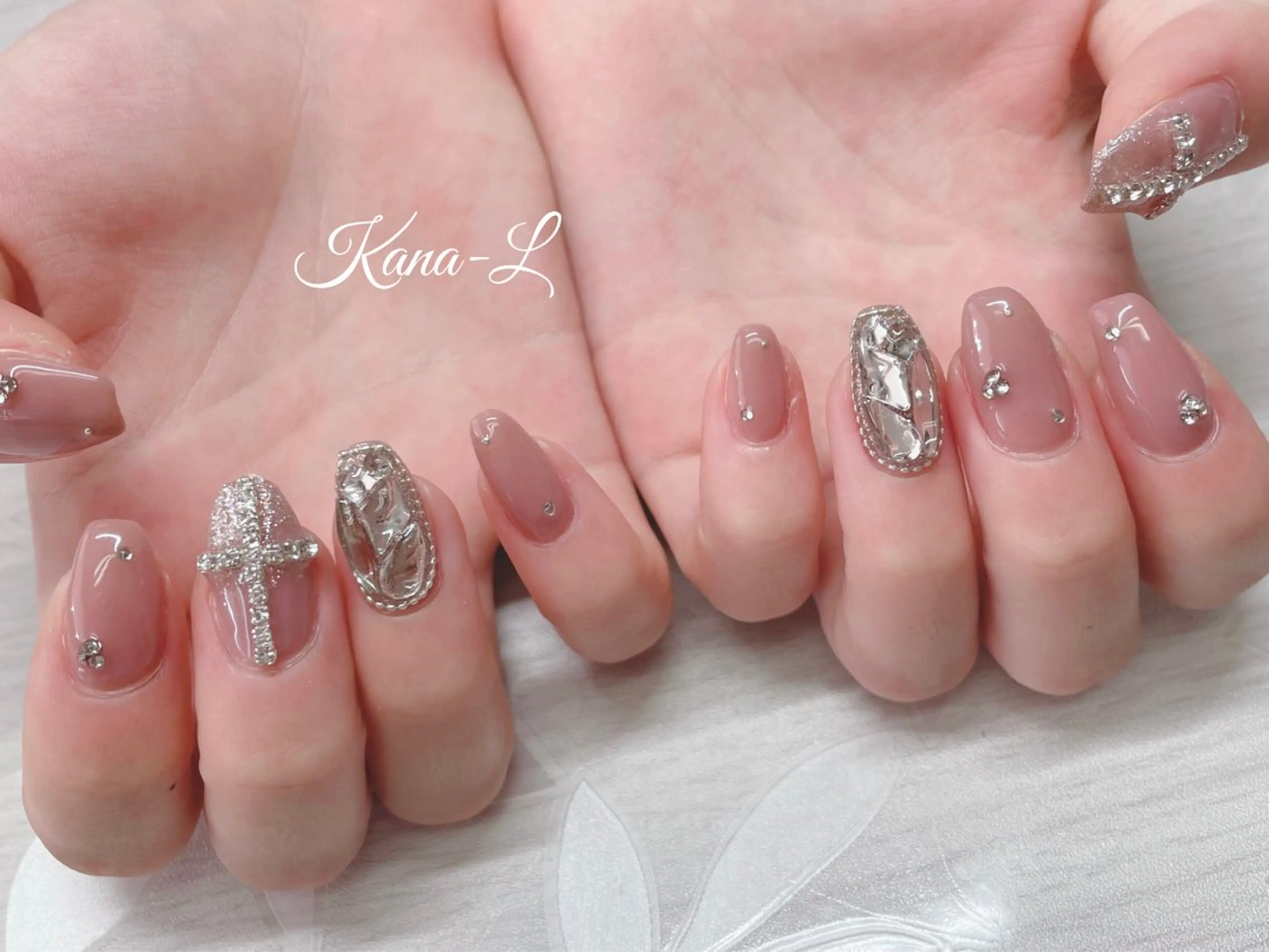 ネイル ジェルネイル 韓国ネイル パラジェル ワンホンネイル 芦辺 香奈のネイルデザイン