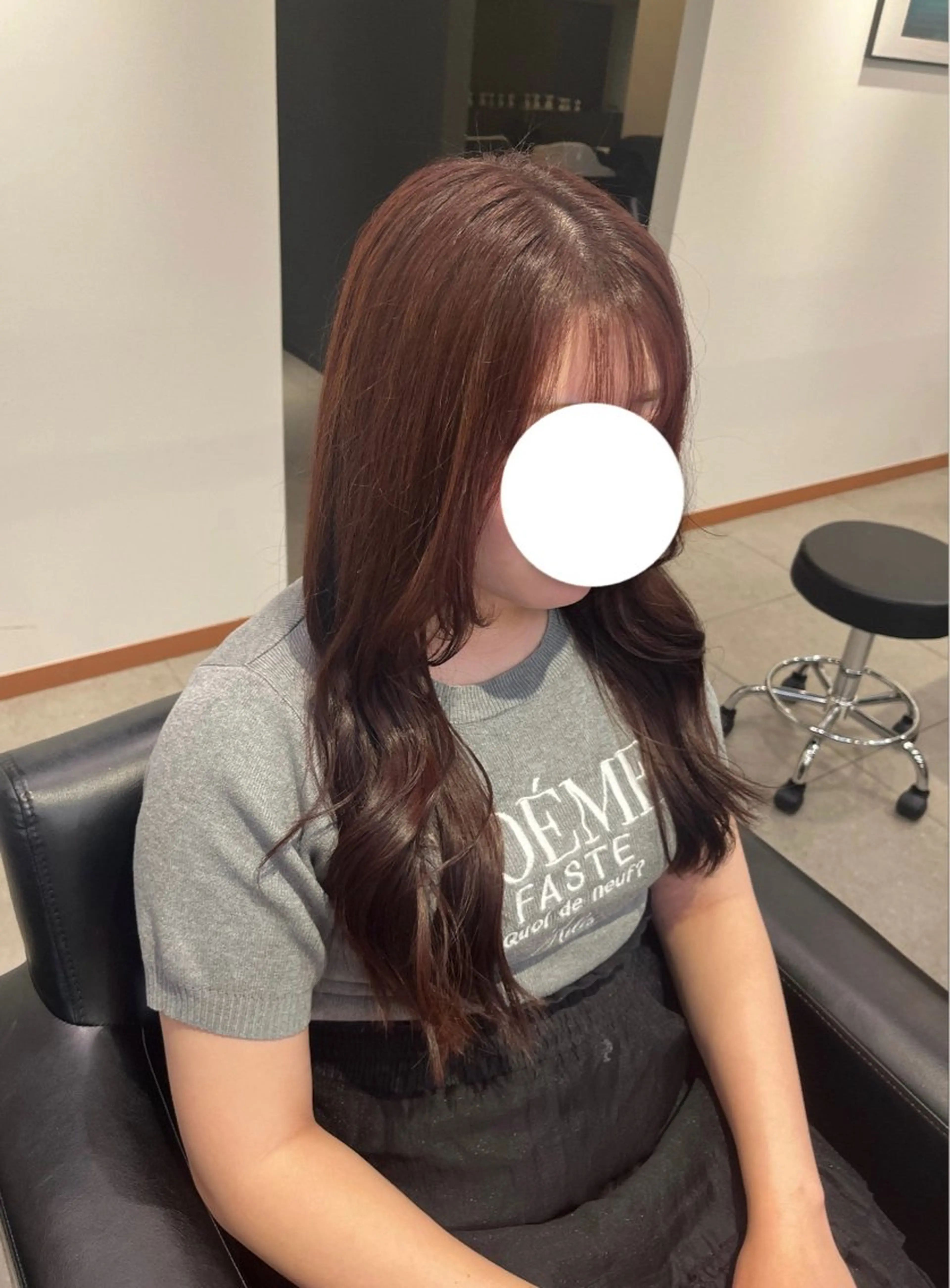 ロング カラー ブラウンカラー ピンクカラー ピンクブラウン ヘアカラー ERII (ému） 伏見/カット無料のヘアスタイル