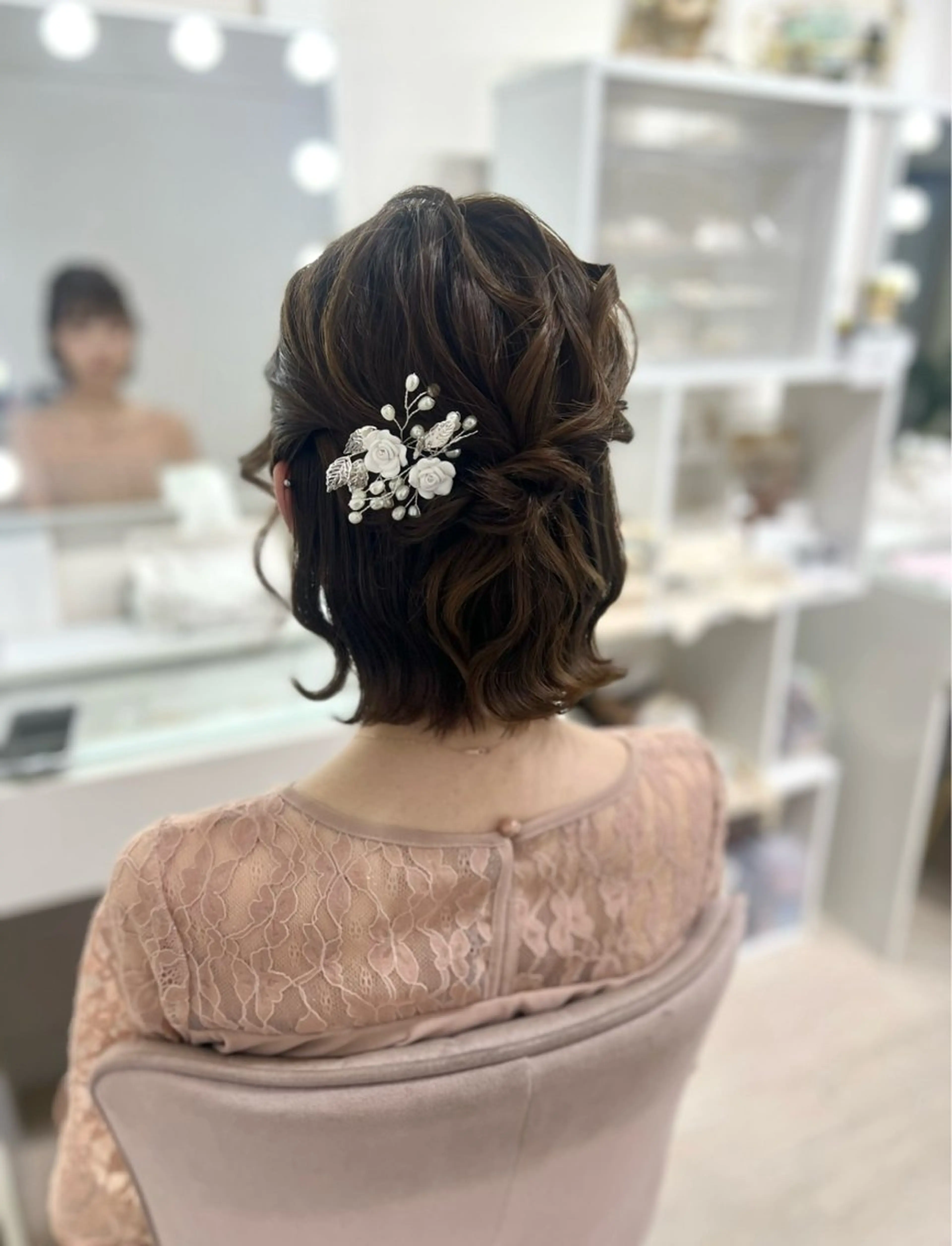 ショート ヘアセット 金山/ヘアメイク 佐野 妃都美のヘアスタイル