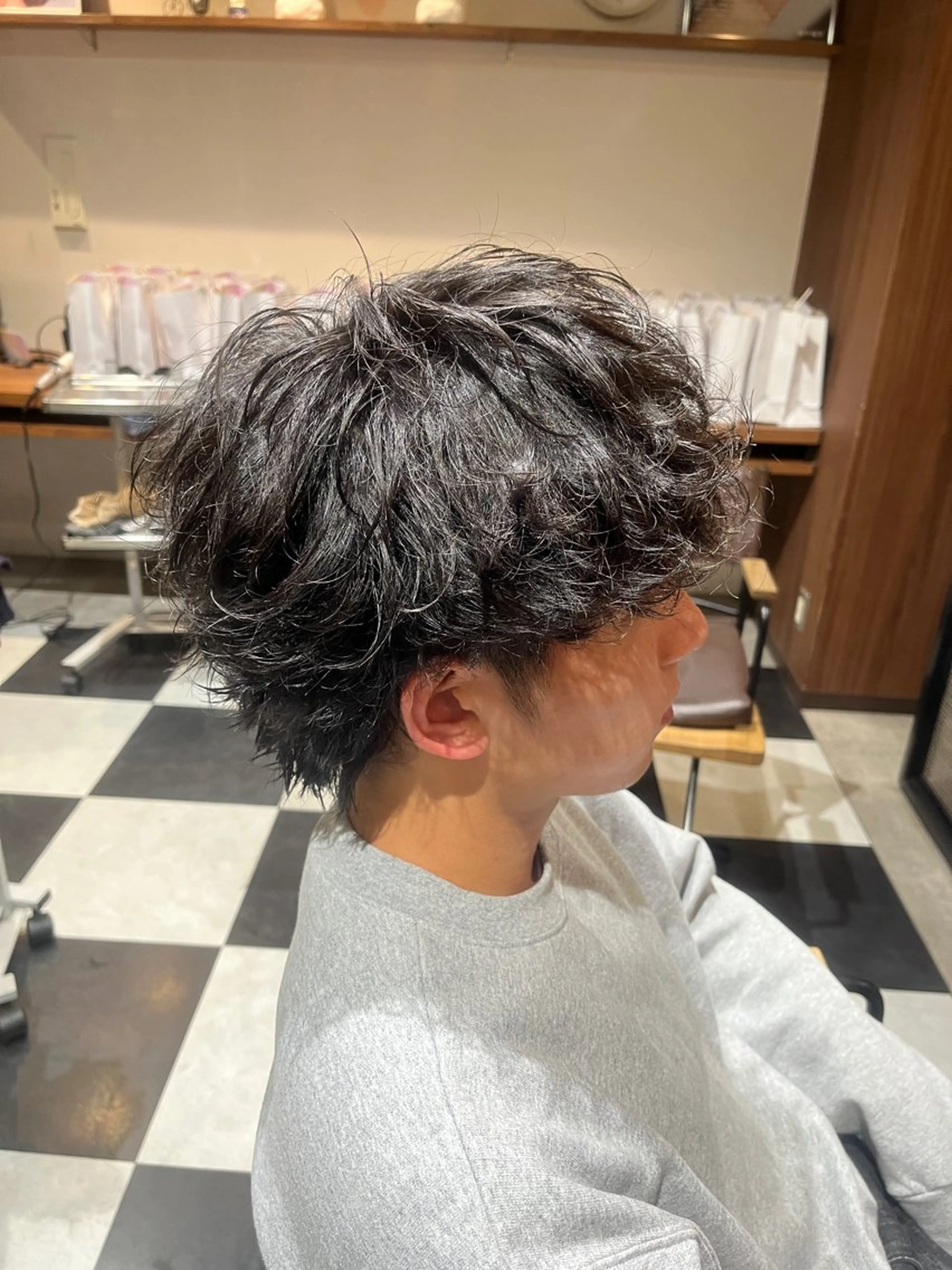 ショート パーマ メンズ カット パーマ 🎧メンズ特化/ パーマ/RUI🎧のヘアスタイル