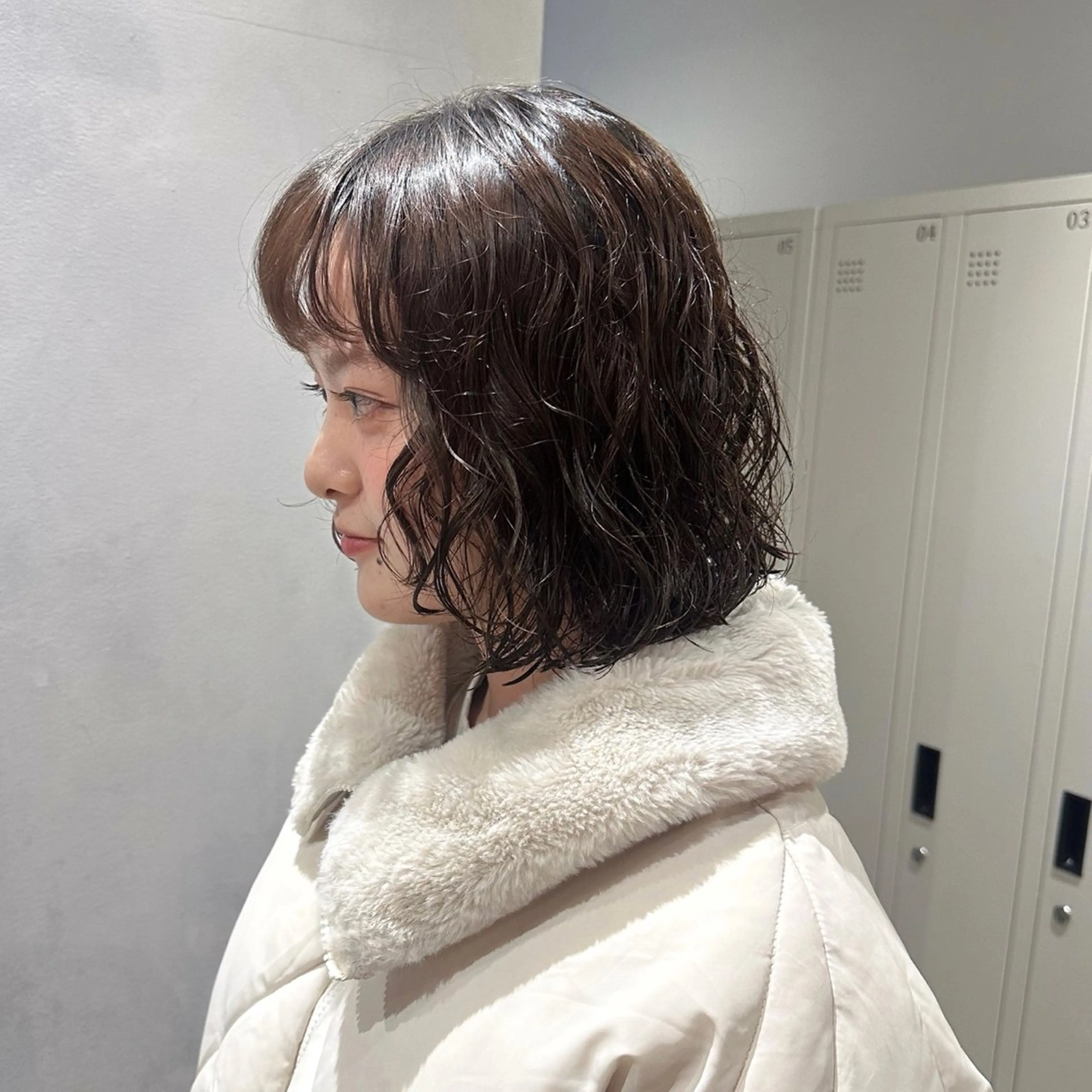ショート カラー パーマ パーマ もも ／メンズ〜レディースのヘアスタイル