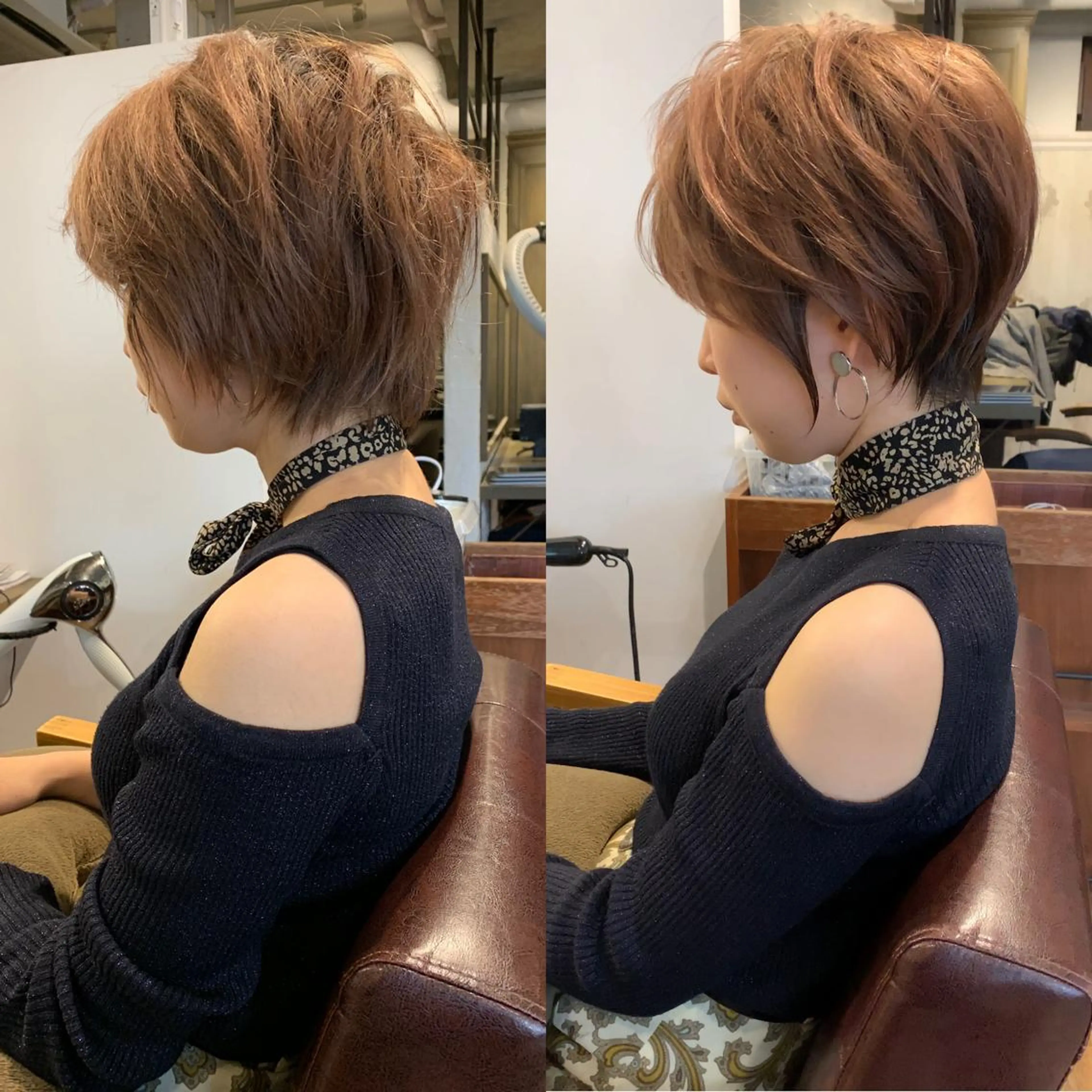 ショート 顔周りカット レイヤーカット ショートヘア 小顔カット カット トリートメント ✨似合わせ救世主✨ 浅野のヘアスタイル