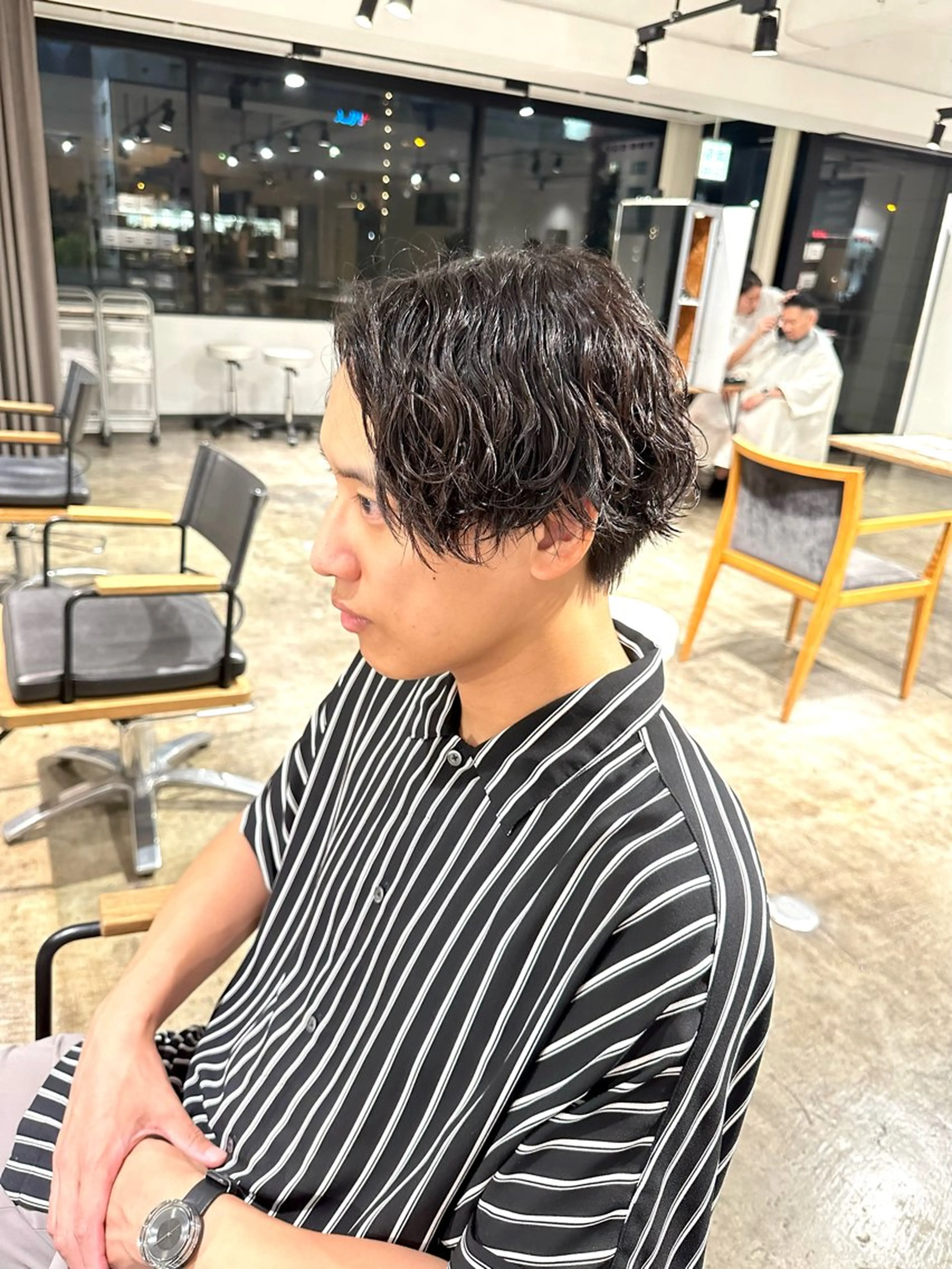 メンズ マッシュ メンズパーマ メンズツイストパーマ 波巻きパーマ ツイストパーマ 骨格補正施術/メンズ 専門美容師/YUYAのヘアスタイル