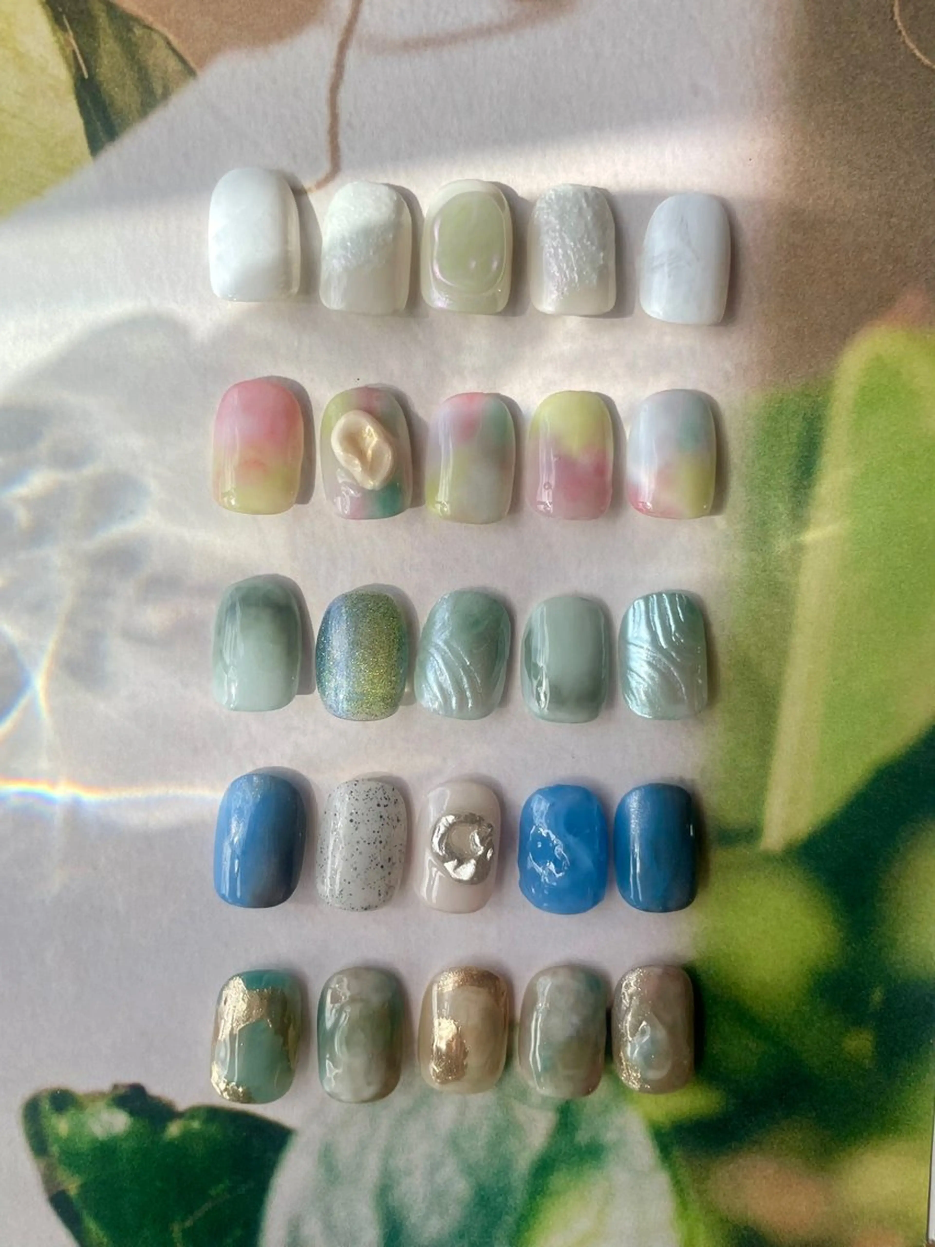 【オフ無し/ケア込み】定額デザインから選ぶアート /6500円の写真