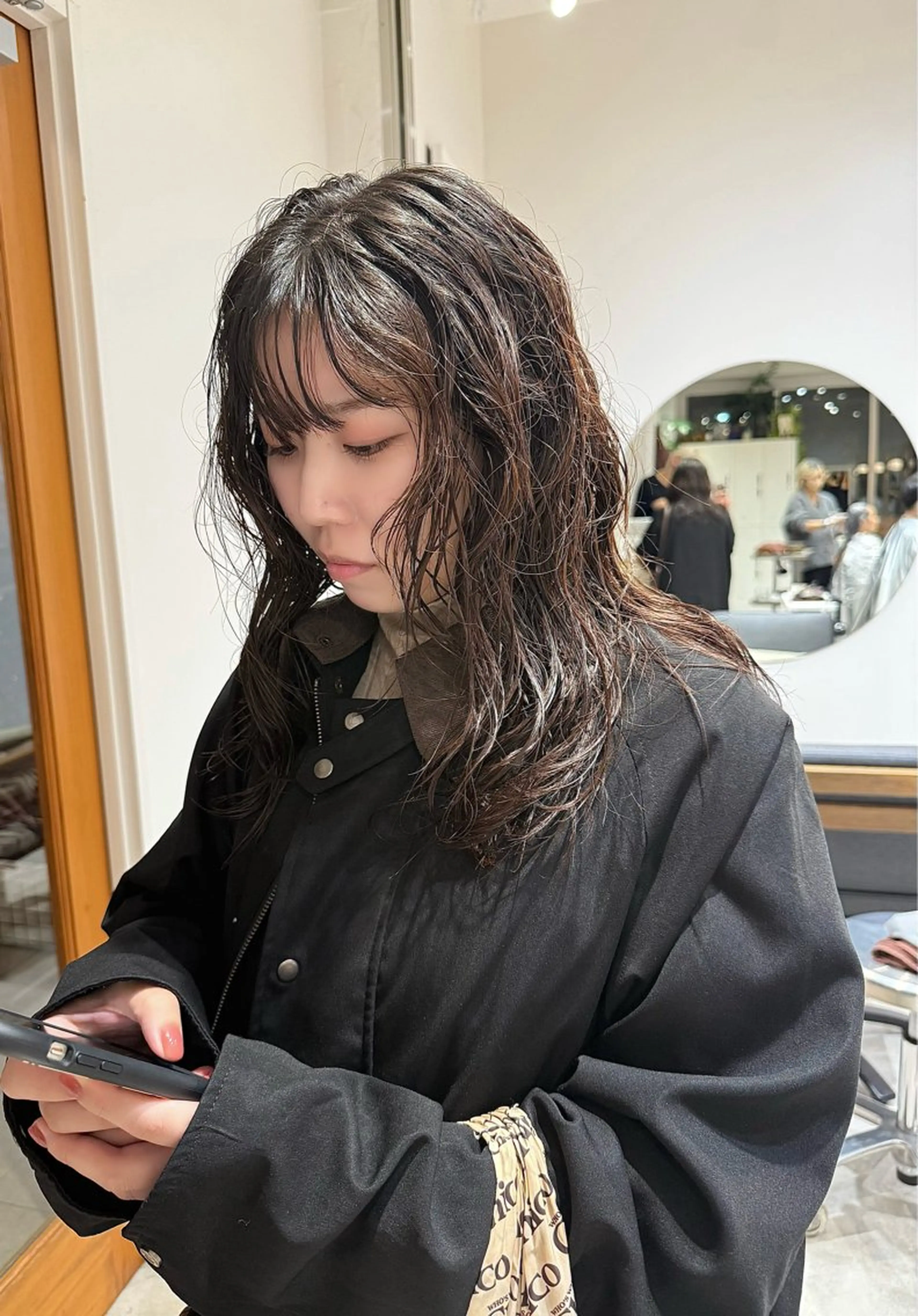 ロング パーマ Stam所属・パーマ/ボブ /ブリーチ チヒロのヘアスタイル