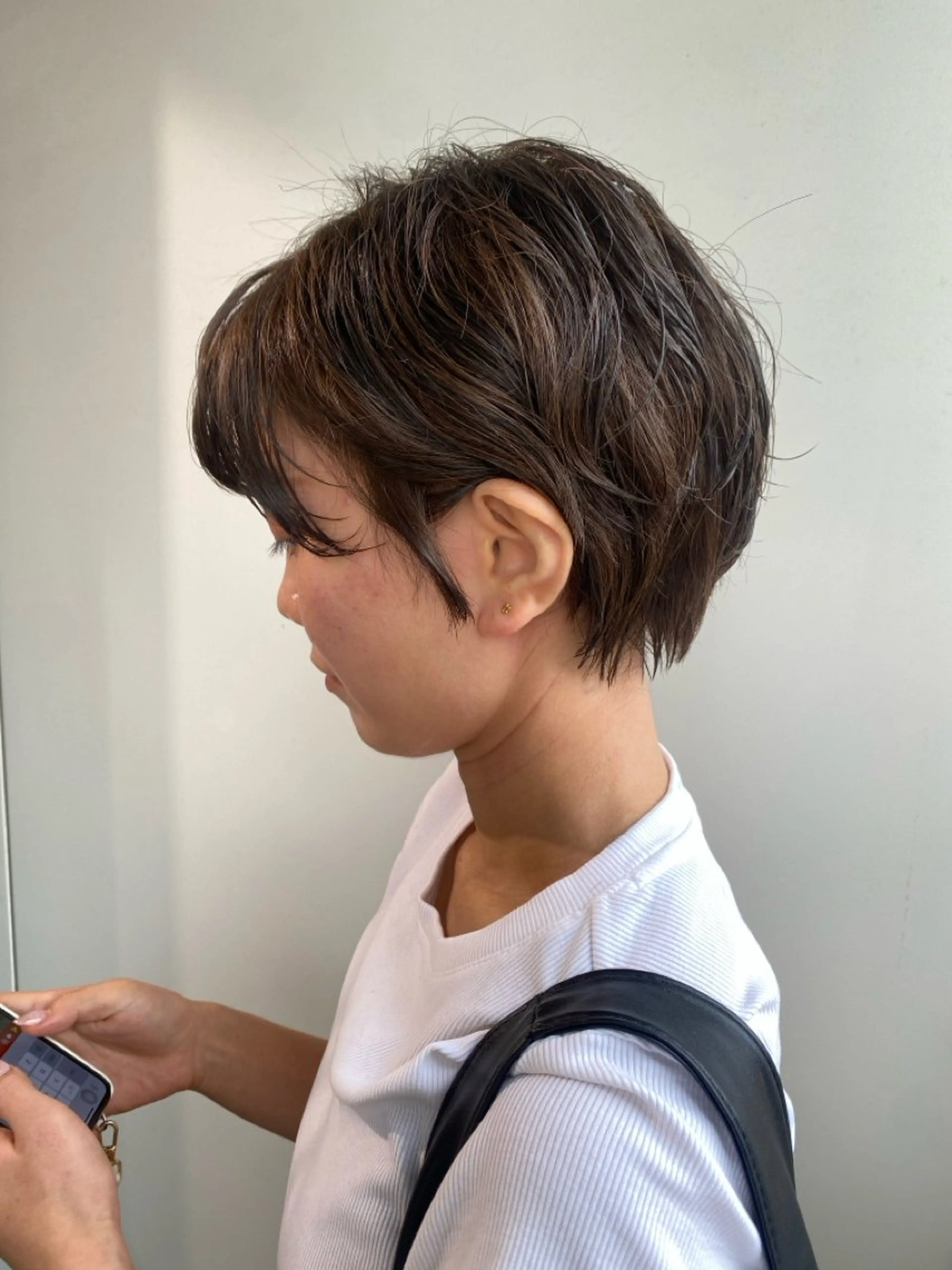 ショート カット ヘアカラー 🖤🌀くるくる パーマ🌀🖤ayaのヘアスタイル