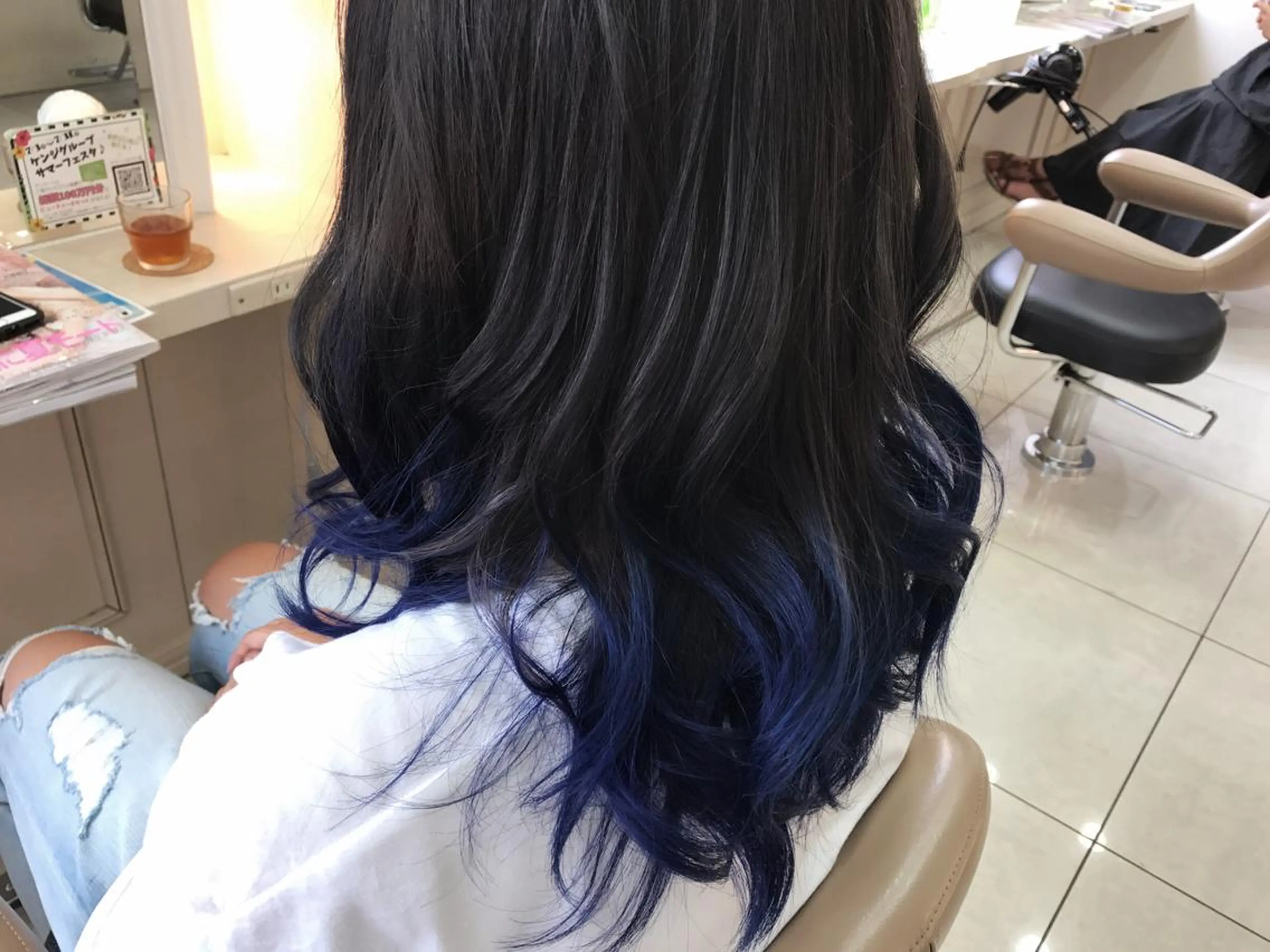 ロング カラー 吉岡 三四朗のヘアスタイル