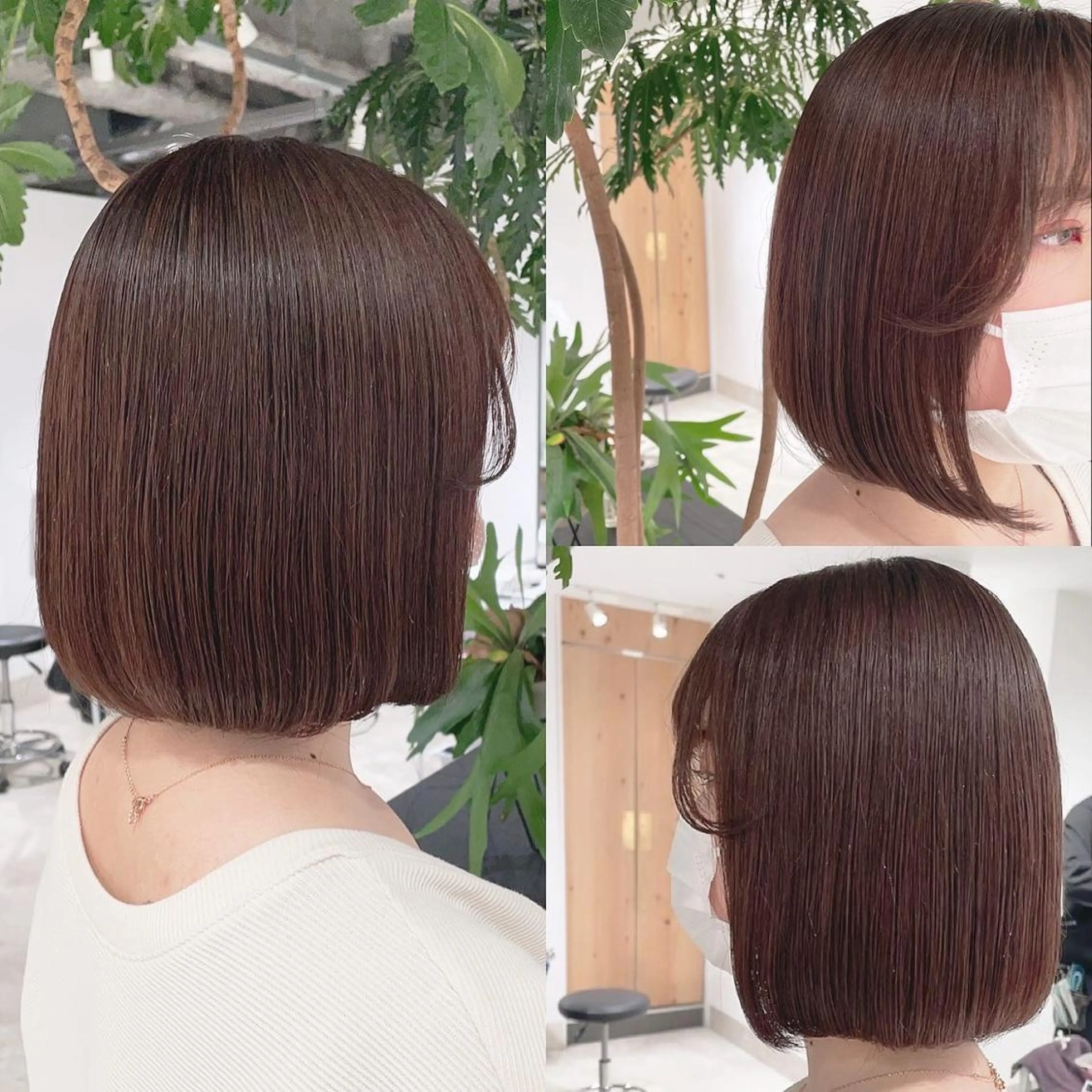ミディアム カラー ブラウンカラー ナチュラルブラウン ヘアカラー トリートメント 渋谷:インナーカラー ／🍒エリカ🍒のヘアスタイル