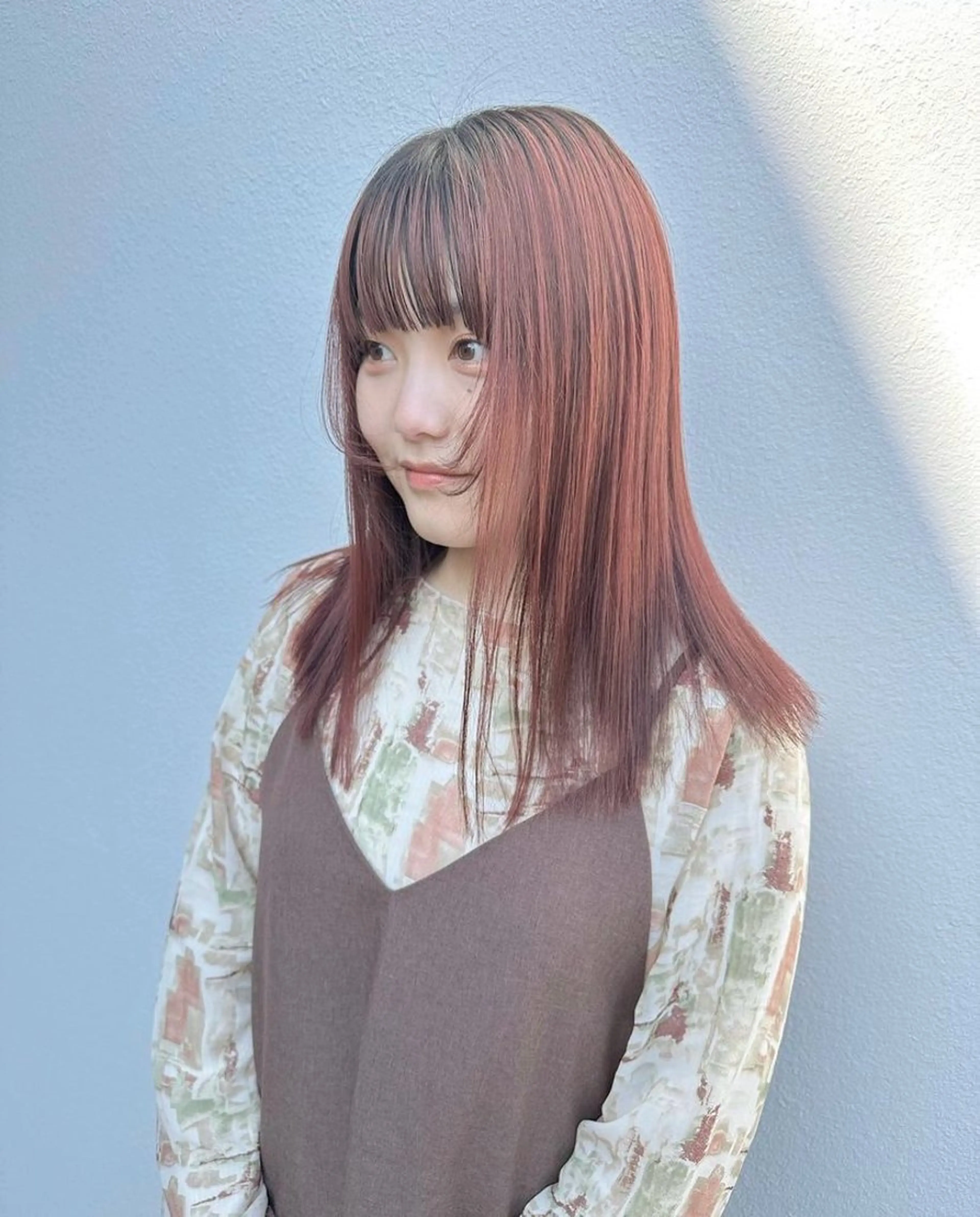 ロング 小顔カット カット ヘアカラー パライソ南公園店 神津 由依のヘアスタイル