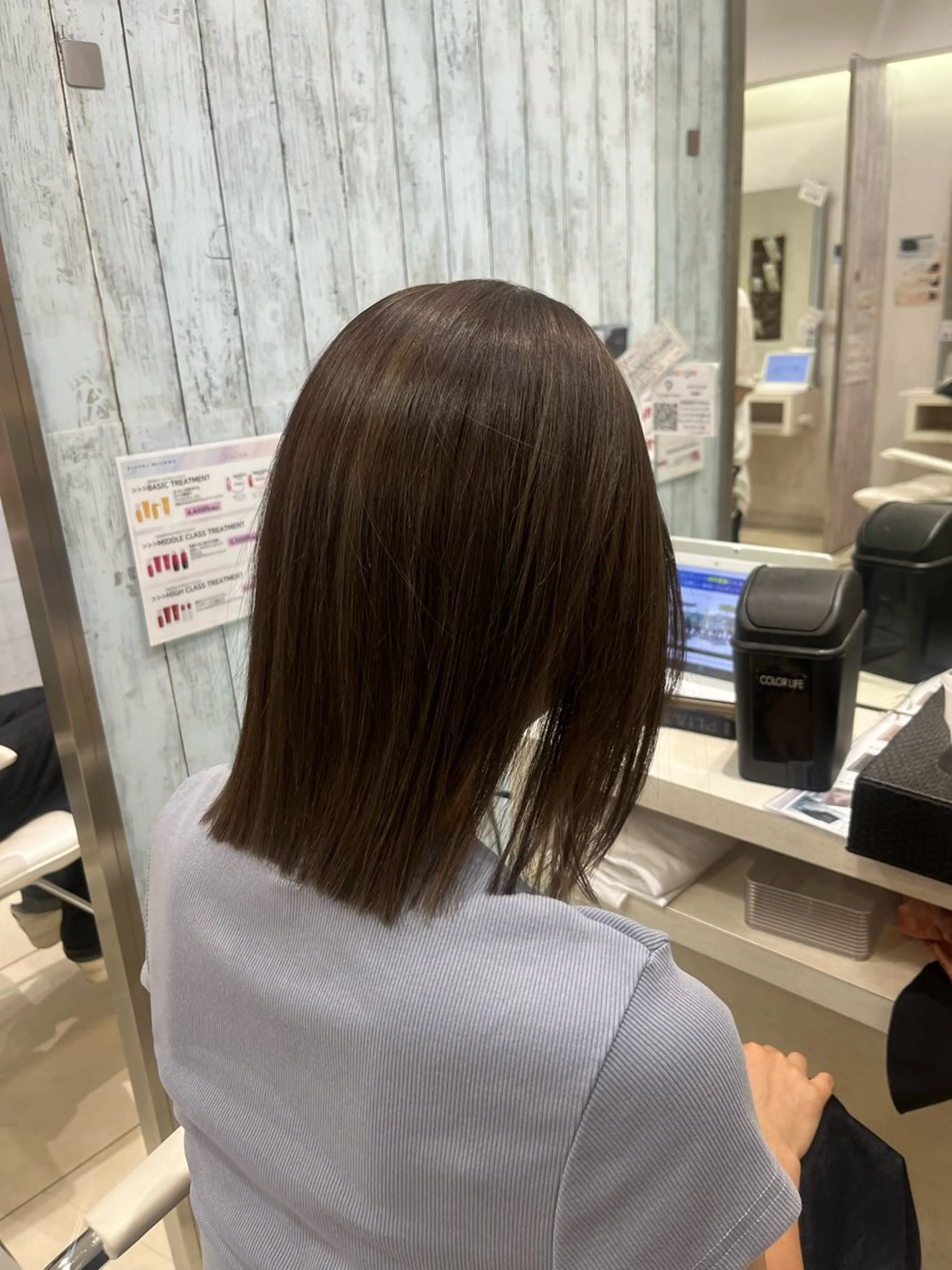 ミディアム カラー ブリーチ ブリーチなしカラー ヘアカラー 🌿似合わせブリーチ 山岸樹璃🌿のヘアスタイル