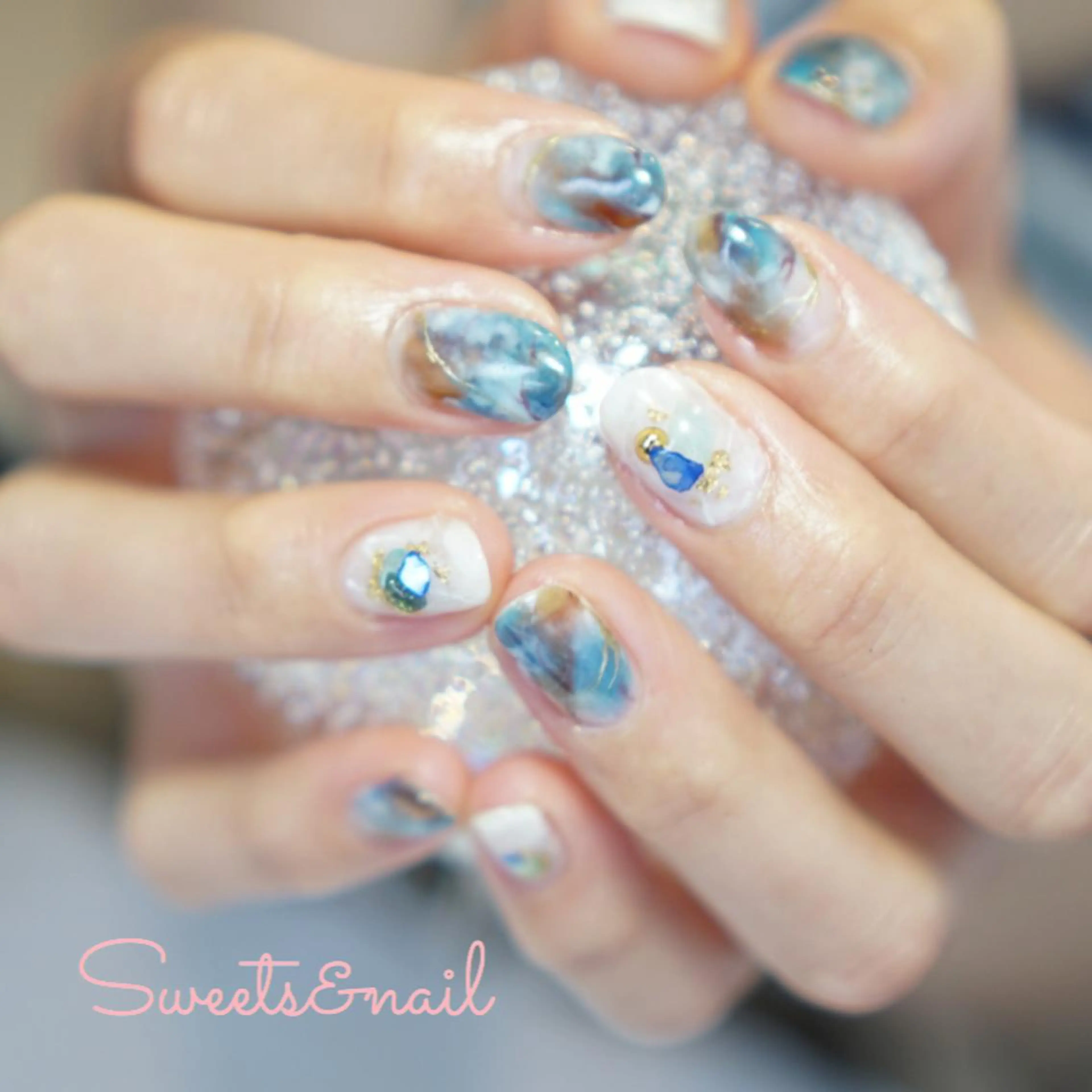 ネイル 持ち込み ニュアンスネイル Sweets &nailのネイルデザイン
