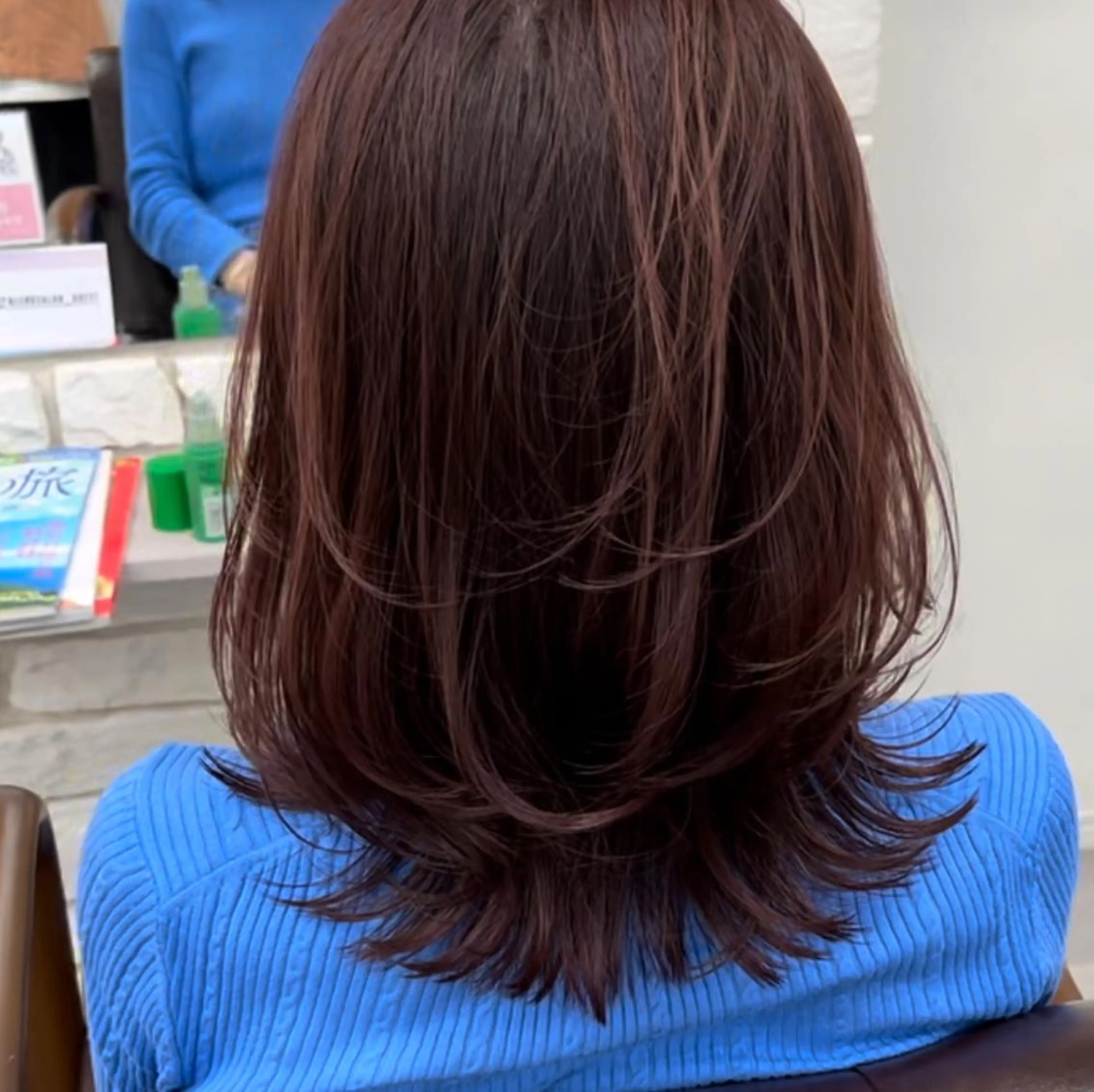 カラー ピンクカラー カット ヘアカラー トリートメント 天王寺髪質改善なら よしみさん✨のヘアスタイル