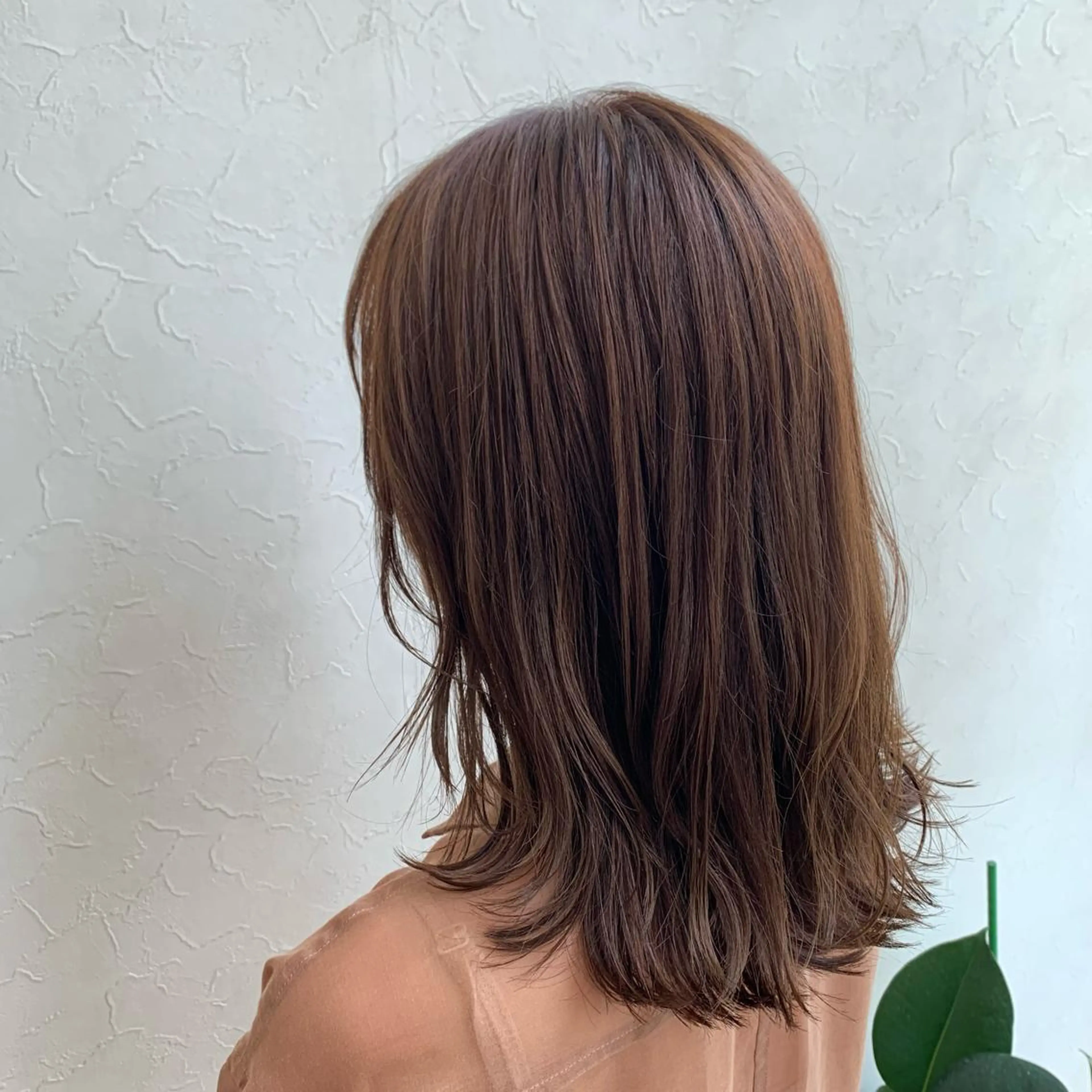 ミディアム カラー ベージュカラー レイヤーカット メンズ指名多数!! SiLO 田島のヘアスタイル