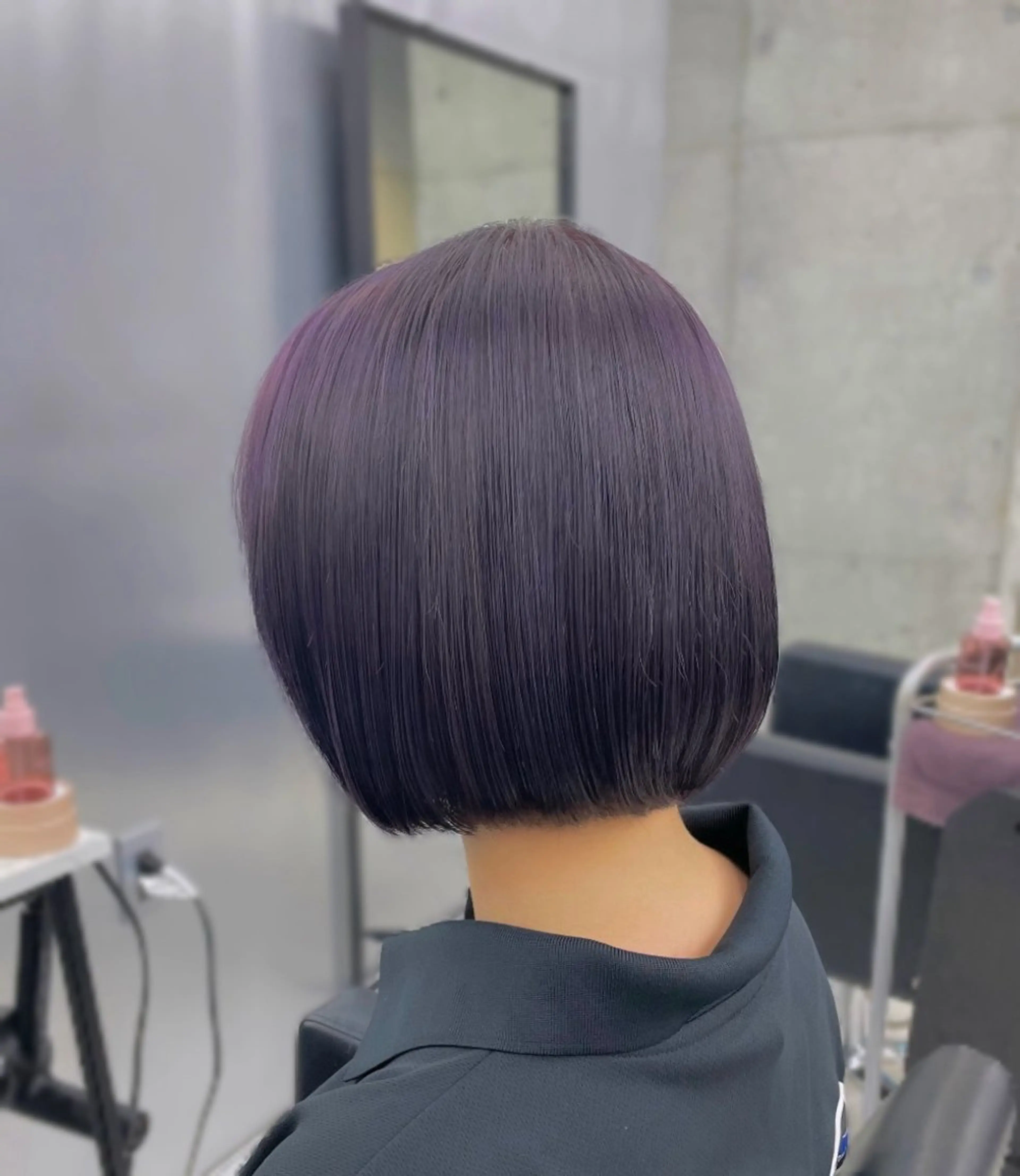 ミディアム カラー ディープパープル ラベンダーカラー パープルカラー ヘアカラー トリートメント カット/ハイトーン/ カラー♱ʜᴀʀᴜᴋᴀのヘアスタイル