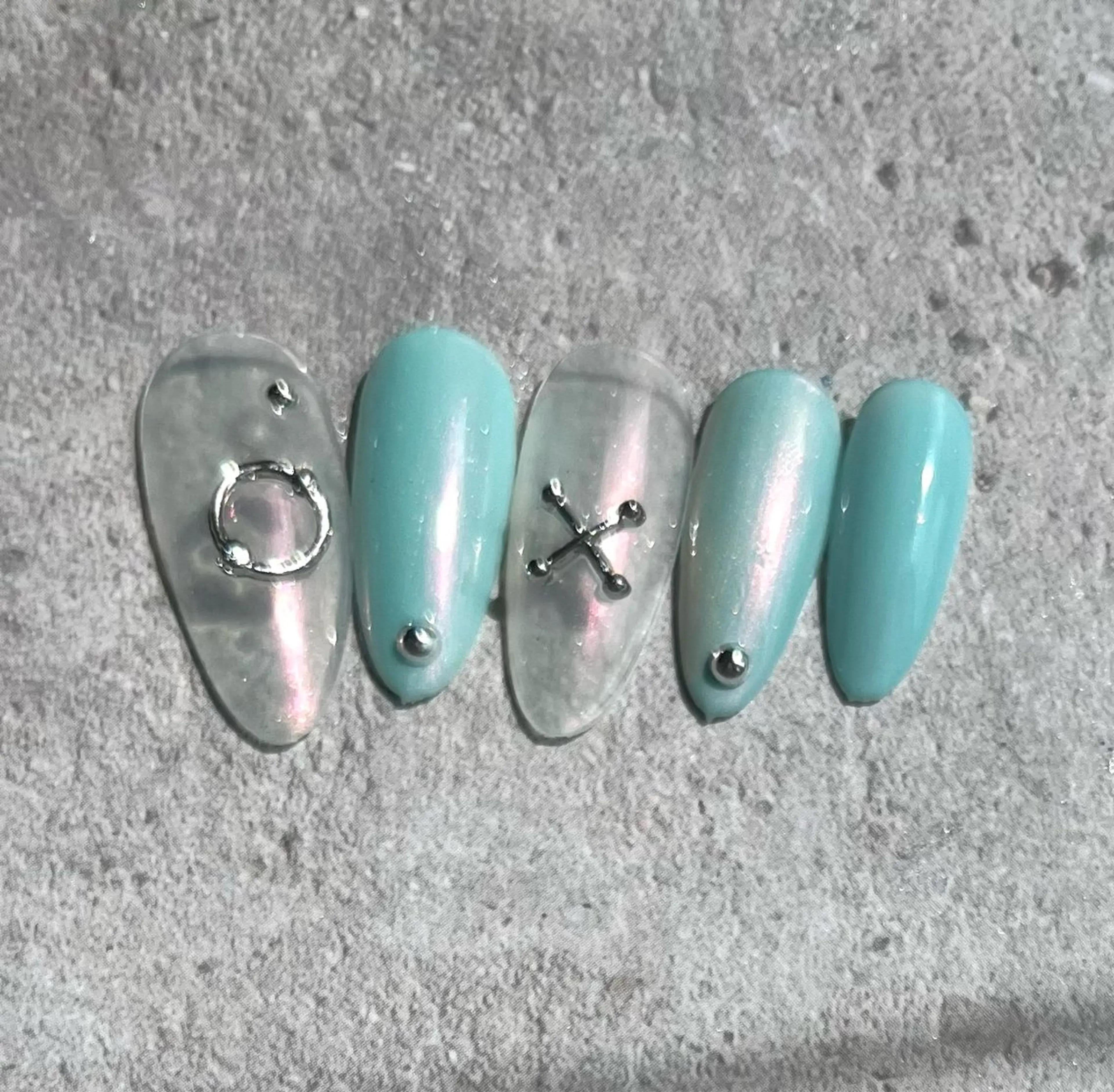 Hand [夏シンプルデザイン]¥6500 base para gelの写真