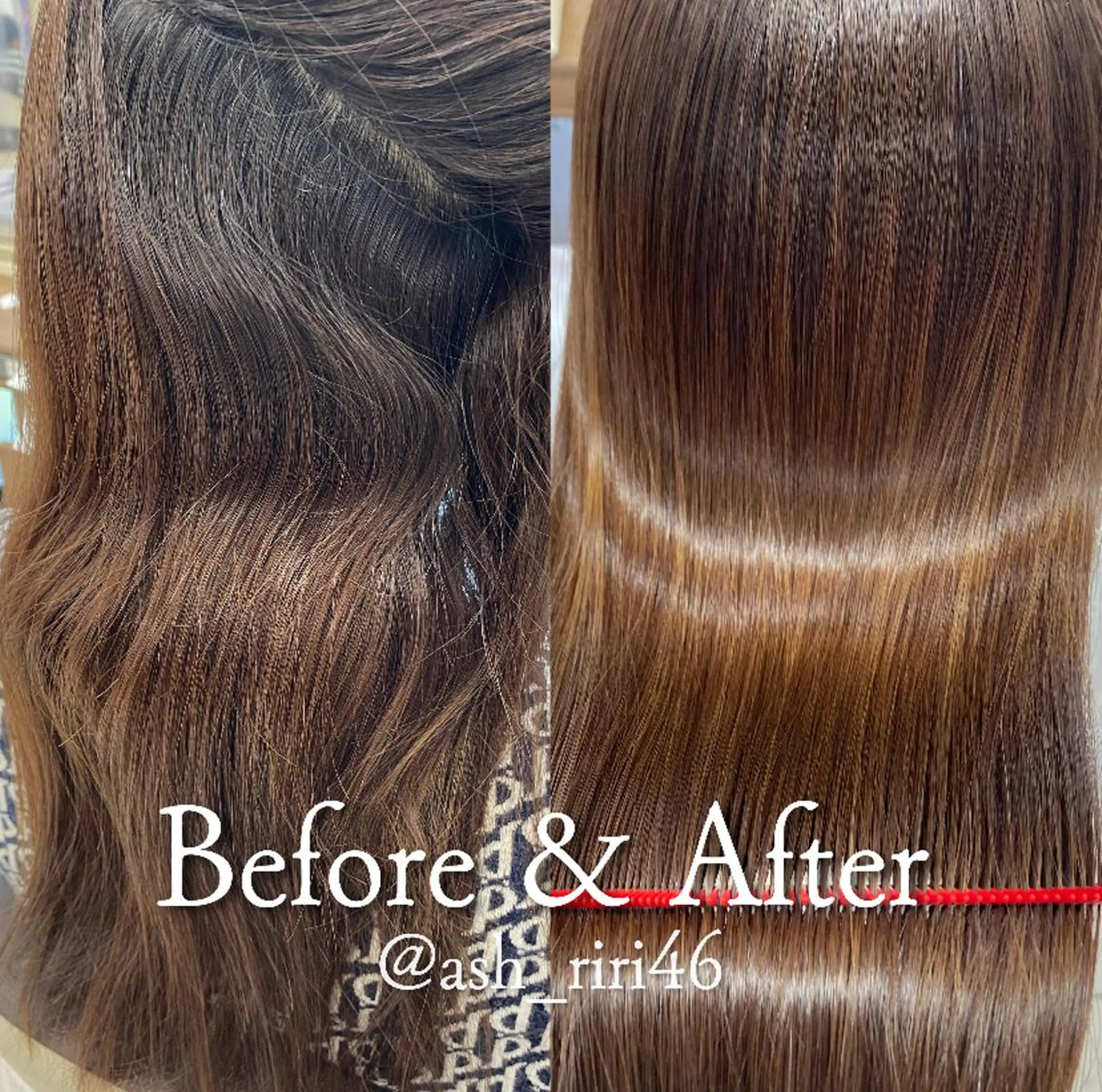 セミロング カラー パーマ ヘアアレンジ 縮毛矯正 西山梨々【12/1〜 産休を頂きます🎀】のヘアスタイル