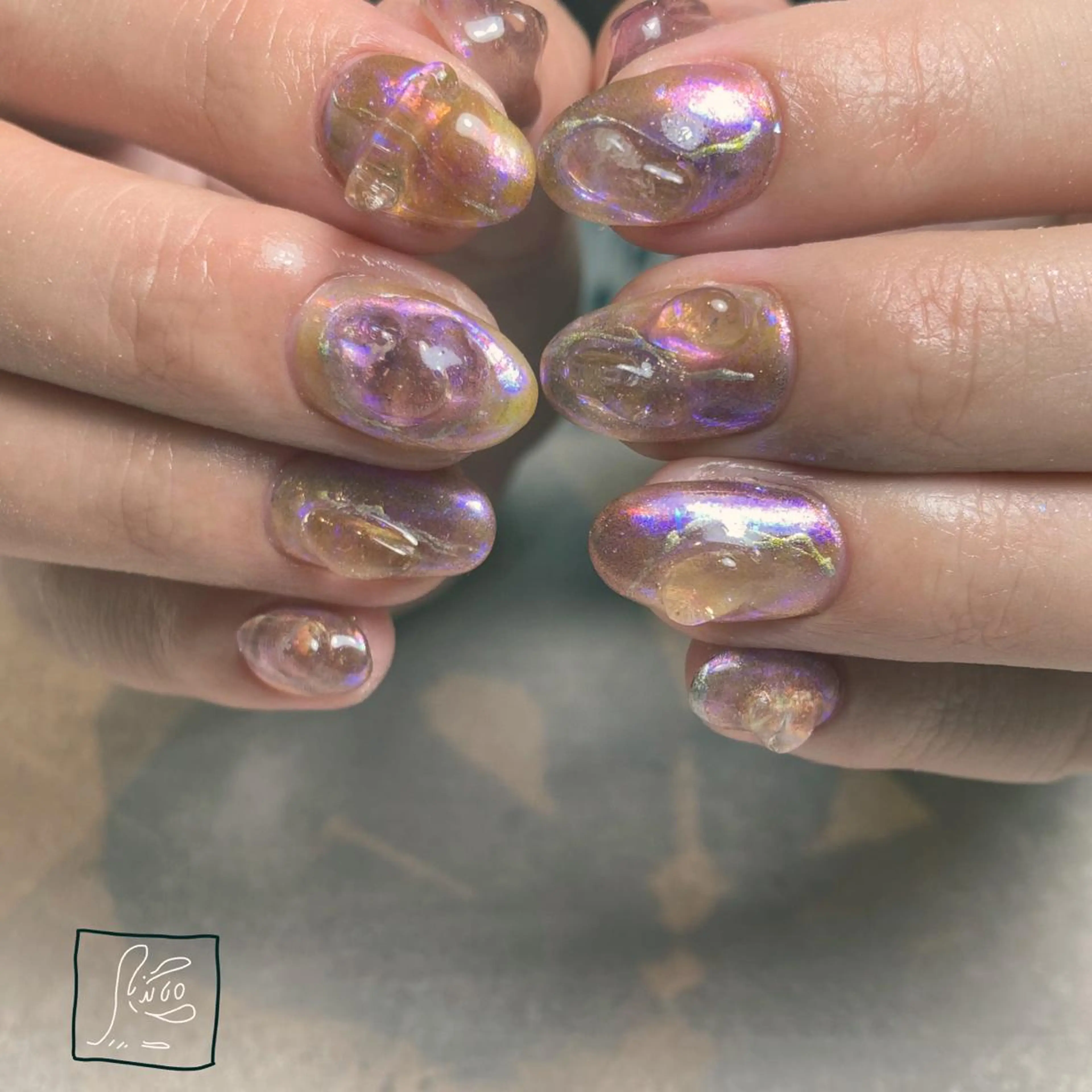 ネイル アートネイル クリアネイル ニュアンスネイル ワンカラーネイル ハンドネイル hamaguchi licoのネイルデザイン