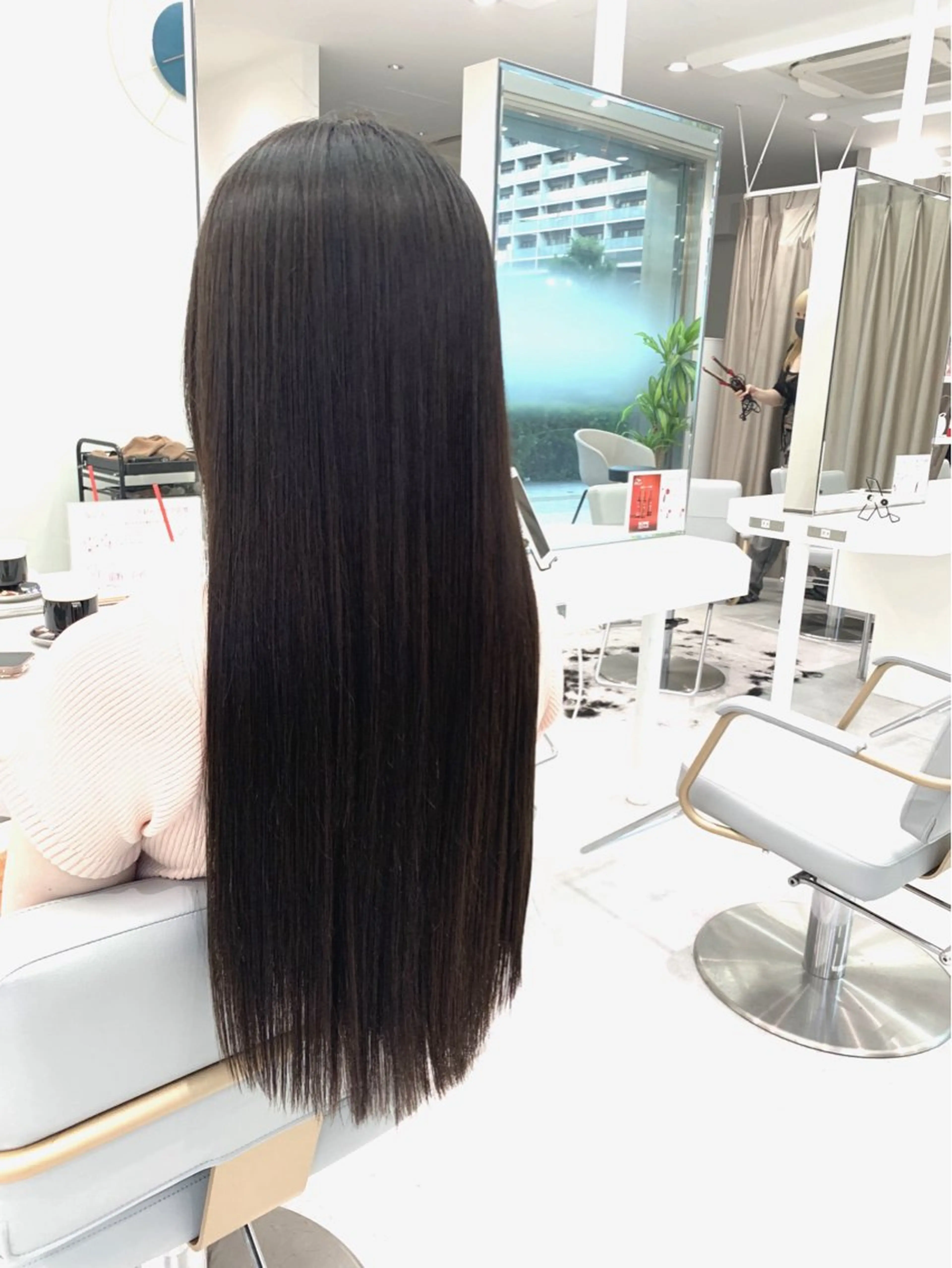 ロング パーマ 縮毛矯正 トリートメント 🌈ブリーチ縮毛矯正 相原慎🌈のヘアスタイル