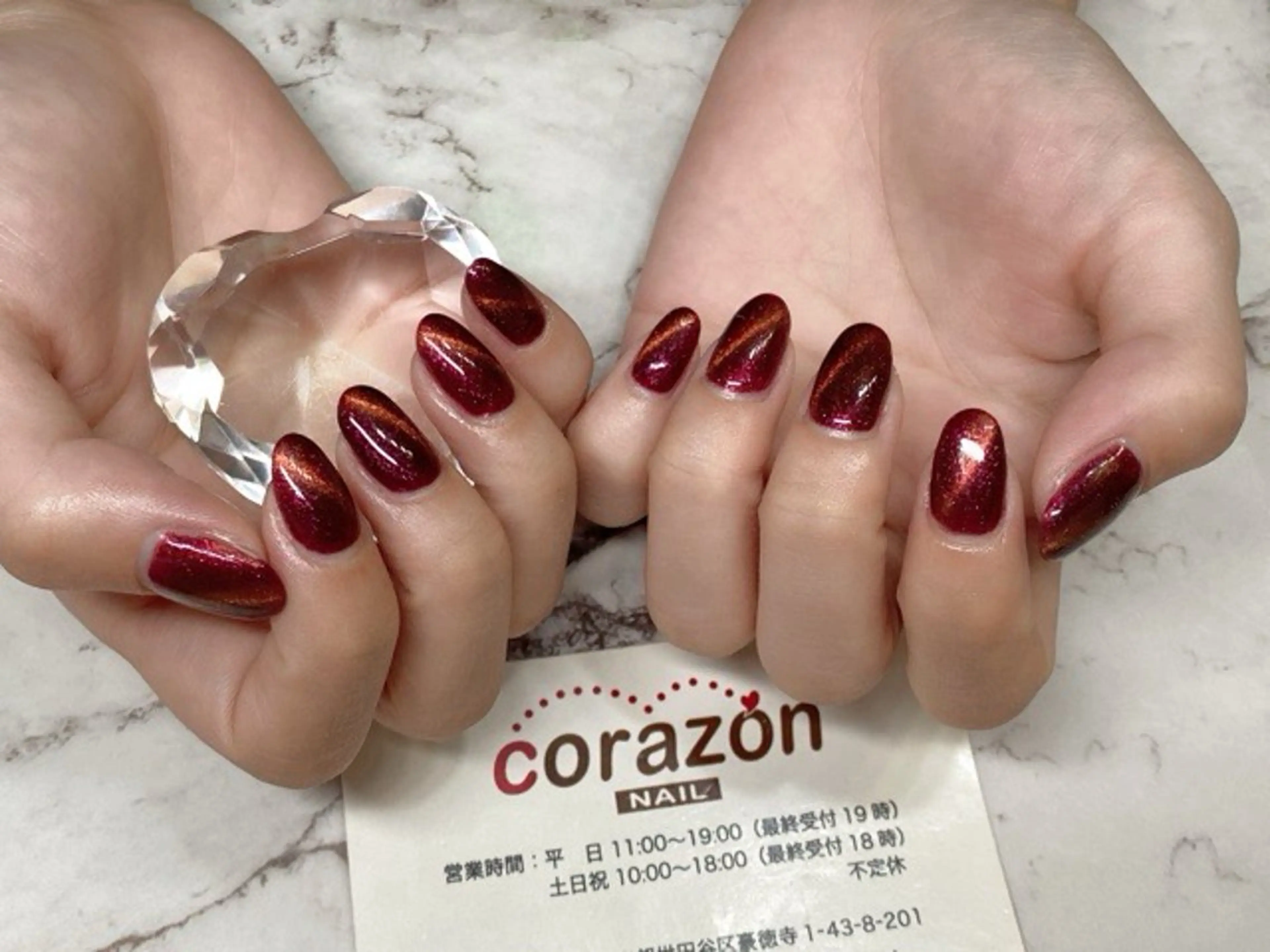 ネイル ラメ(グリッター) ワンカラーネイル ハンドネイル corazon所属・ネイリスト aicoのネイルデザイン