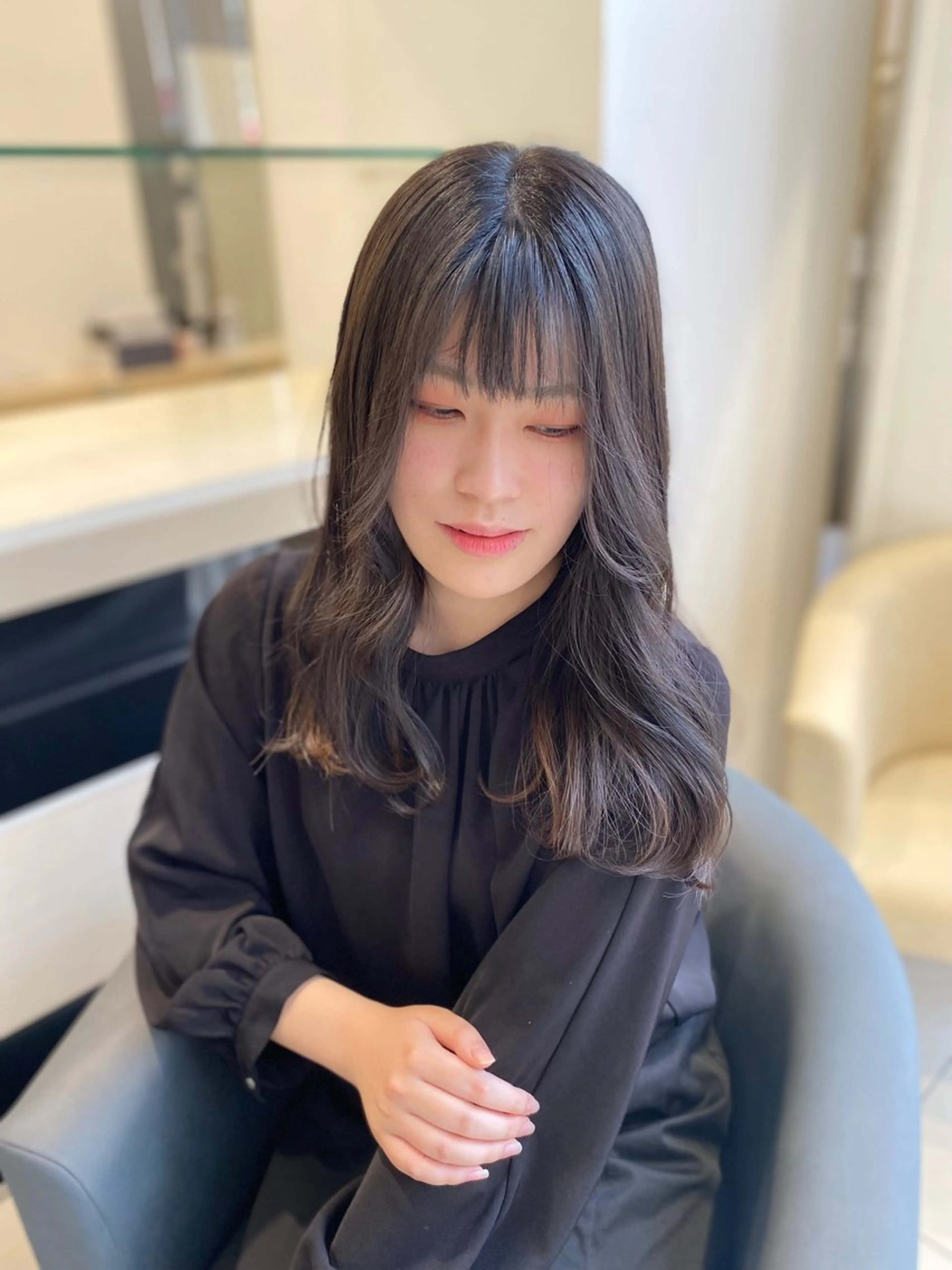 ロング ‎‪🩰 艶髪ト レンド しおり🔅のヘアスタイル