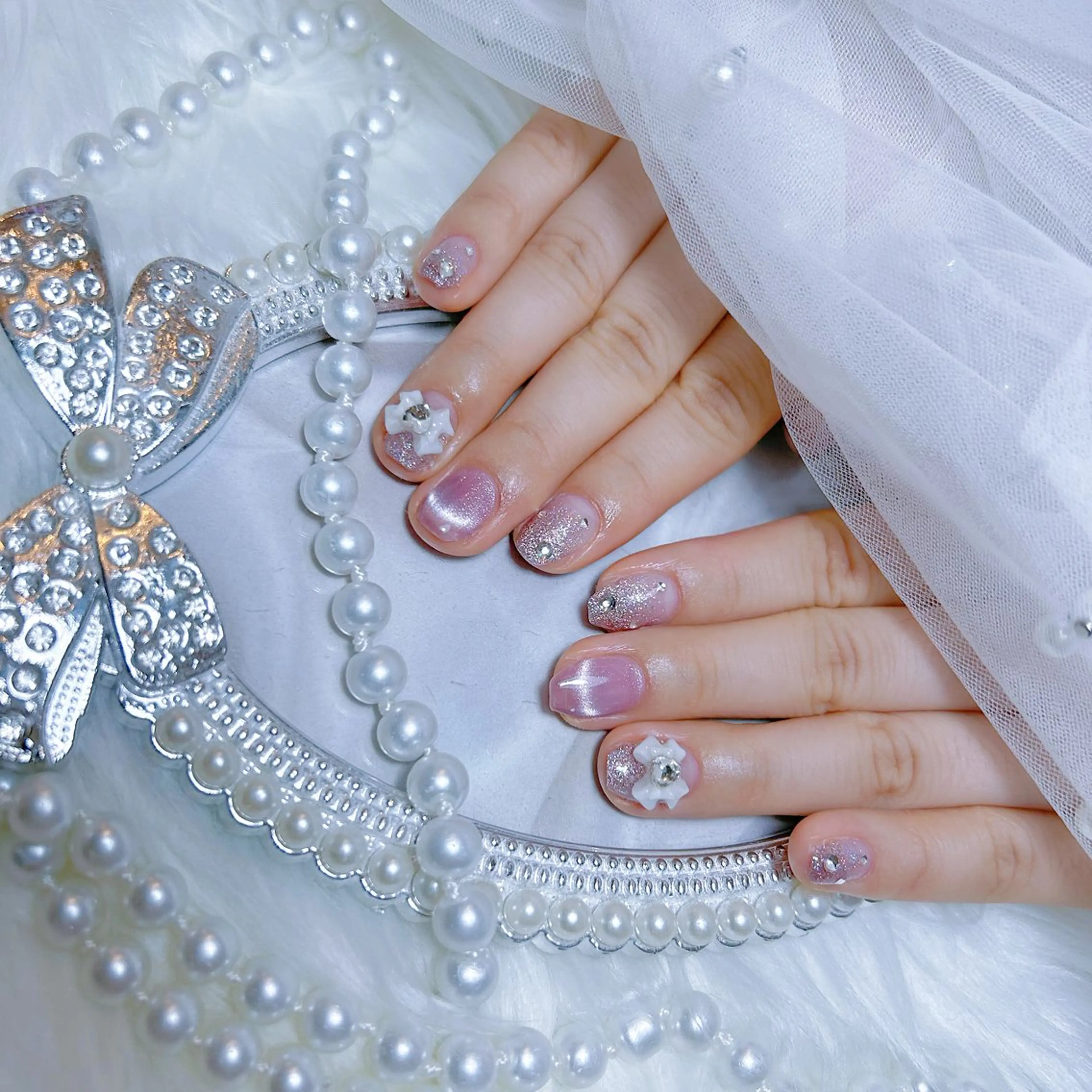 ネイル ハンドネイル Yudia🩵 Yuiのネイルデザイン