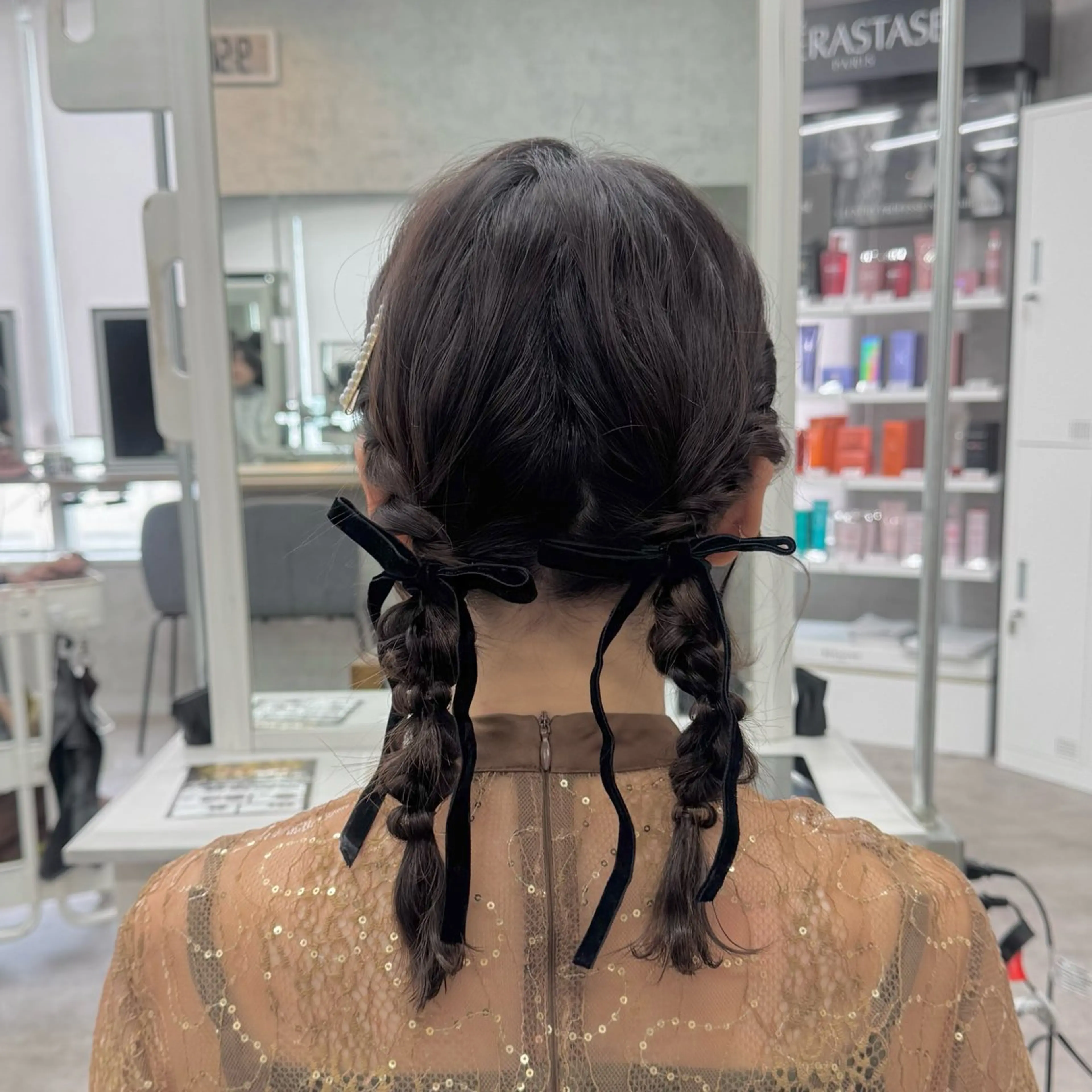 セミロング ヘアアレンジ ヘアセット JUNSHIN🦋 ヘアセット／カラーのヘアスタイル
