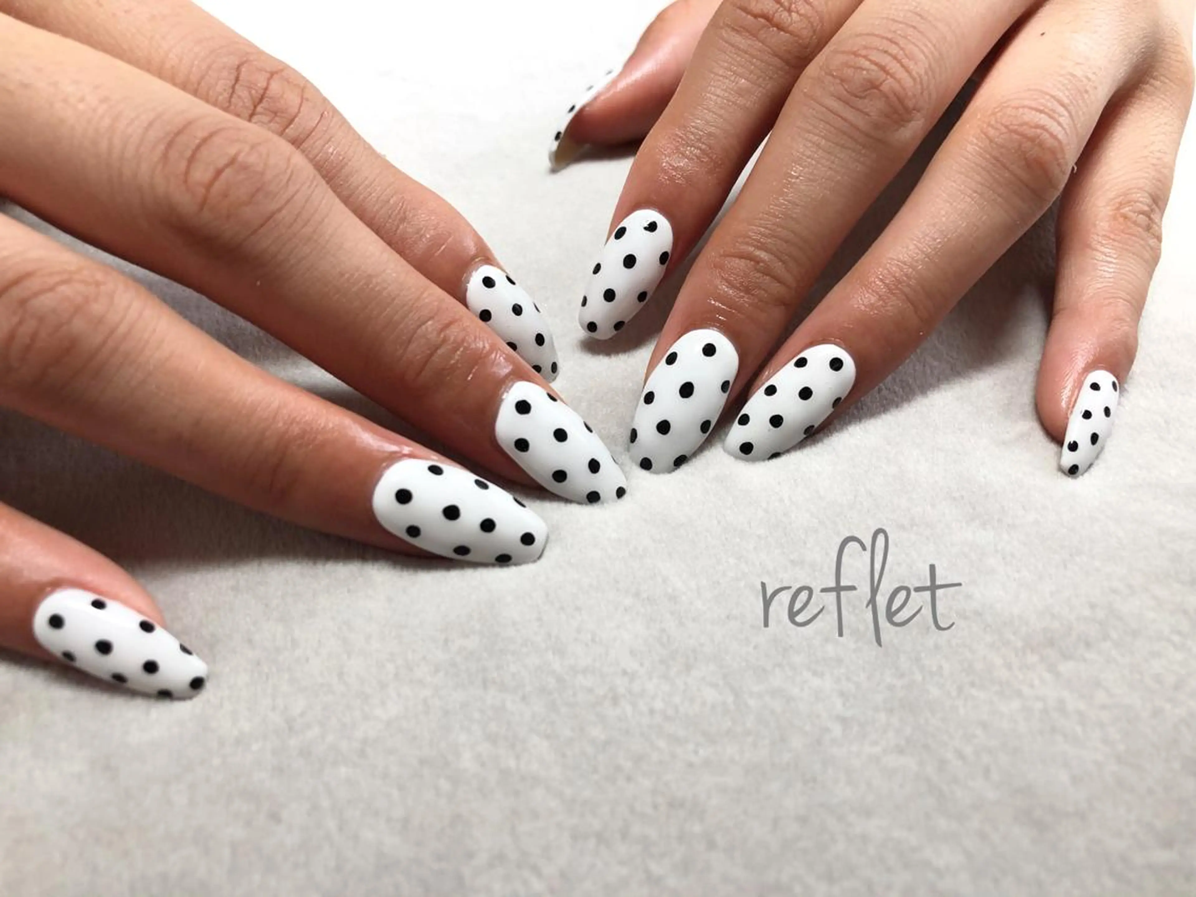 ネイル ドット ハンドネイル reflet nailのネイルデザイン