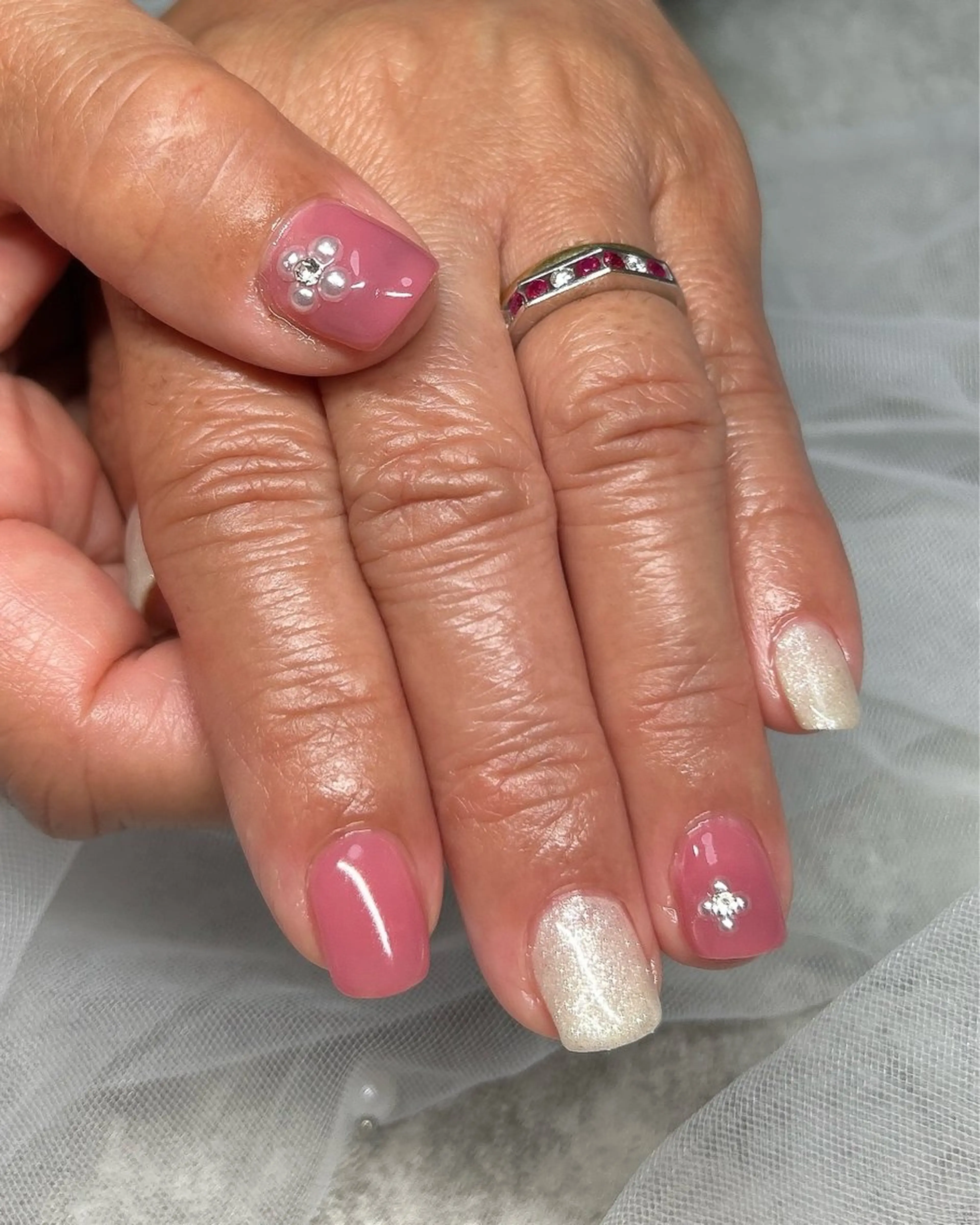 ネイル アートネイル キラキラネイル ハンドネイル ten nail salon　かえでのネイルデザイン