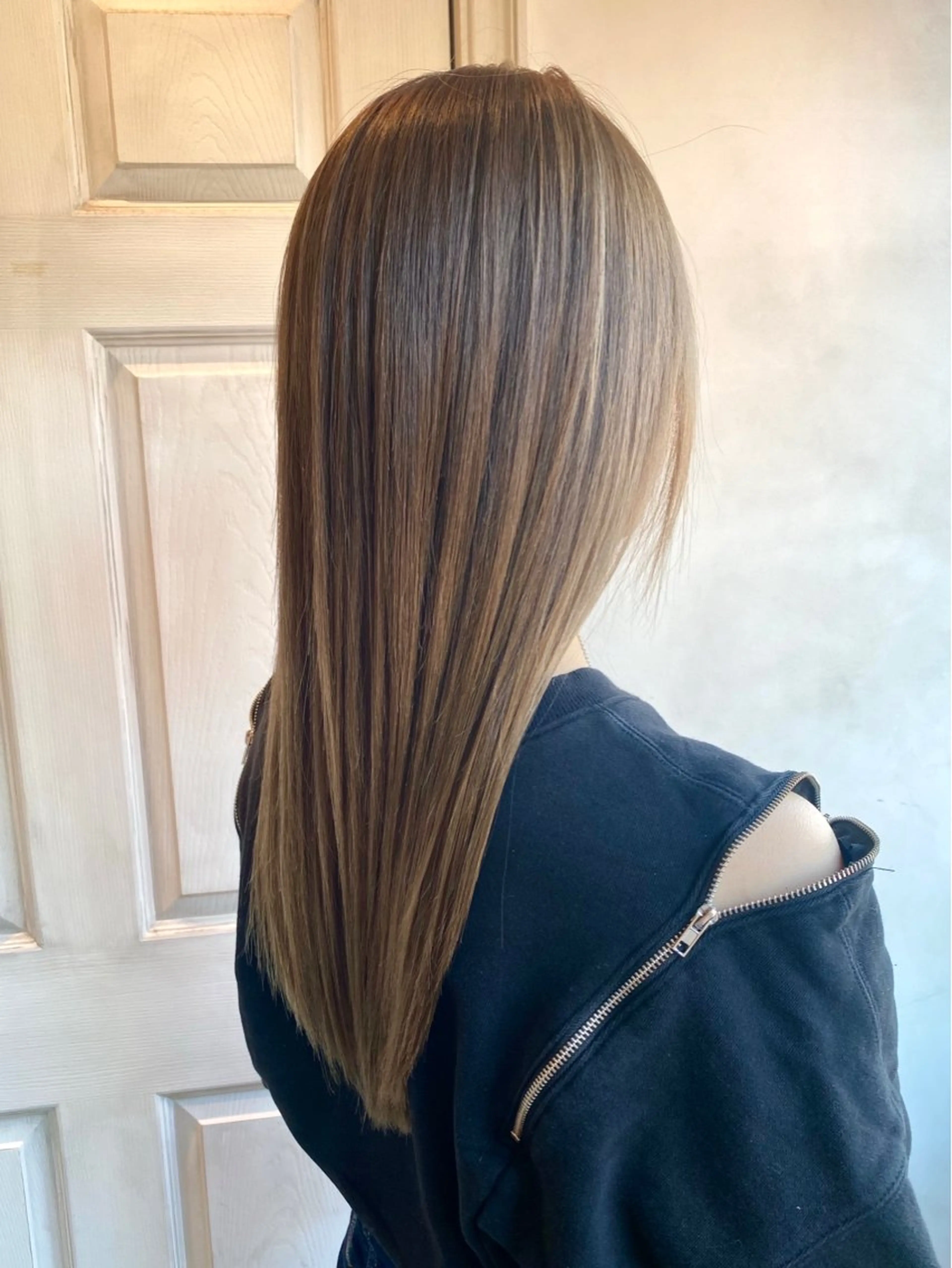 ロング 縮毛矯正 千 田のヘアスタイル