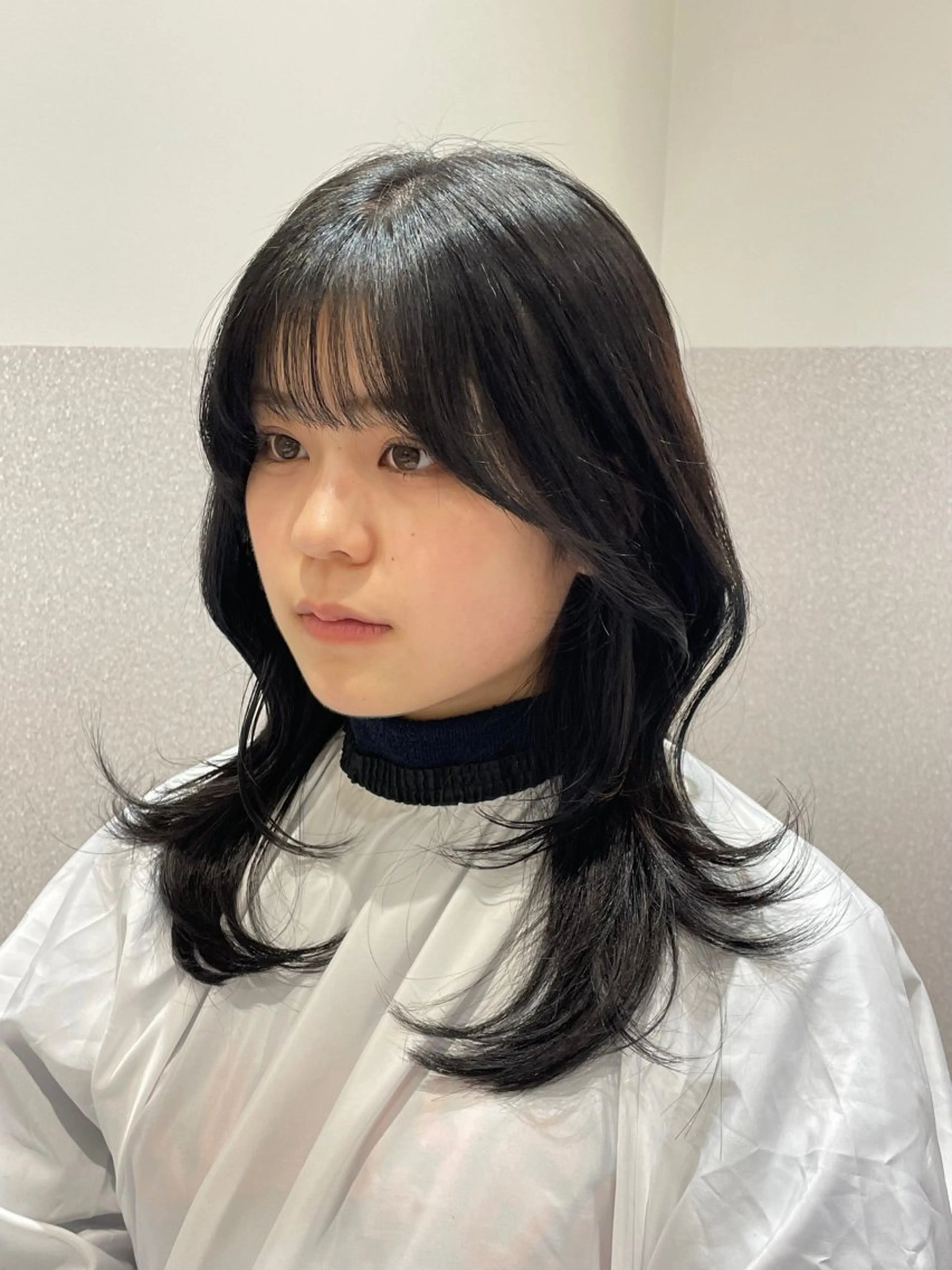 セミロング ハッシュカット ハイレイヤー 韓国風ヘア レイヤーカット カット ヘアカラー トリートメント ❤︎︎韓国ヘア❤︎︎ 𝑺𝒉𝒊𝒉𝒐のヘアスタイル