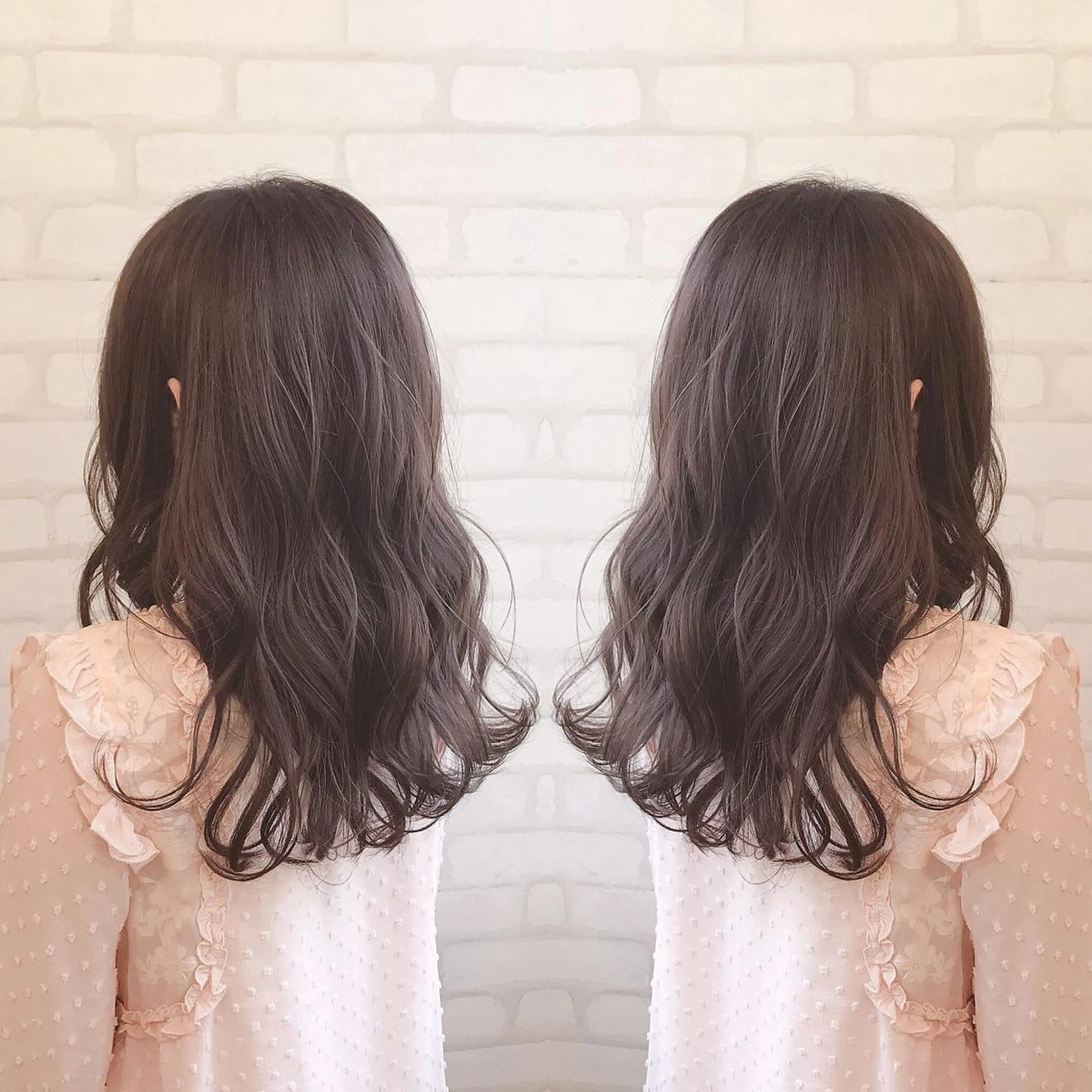 セミロング カラー アッシュ ラベンダーカラー ラベンダーアッシュ 艶色&髪質改善 ✨ヨシムラユウシのヘアスタイル