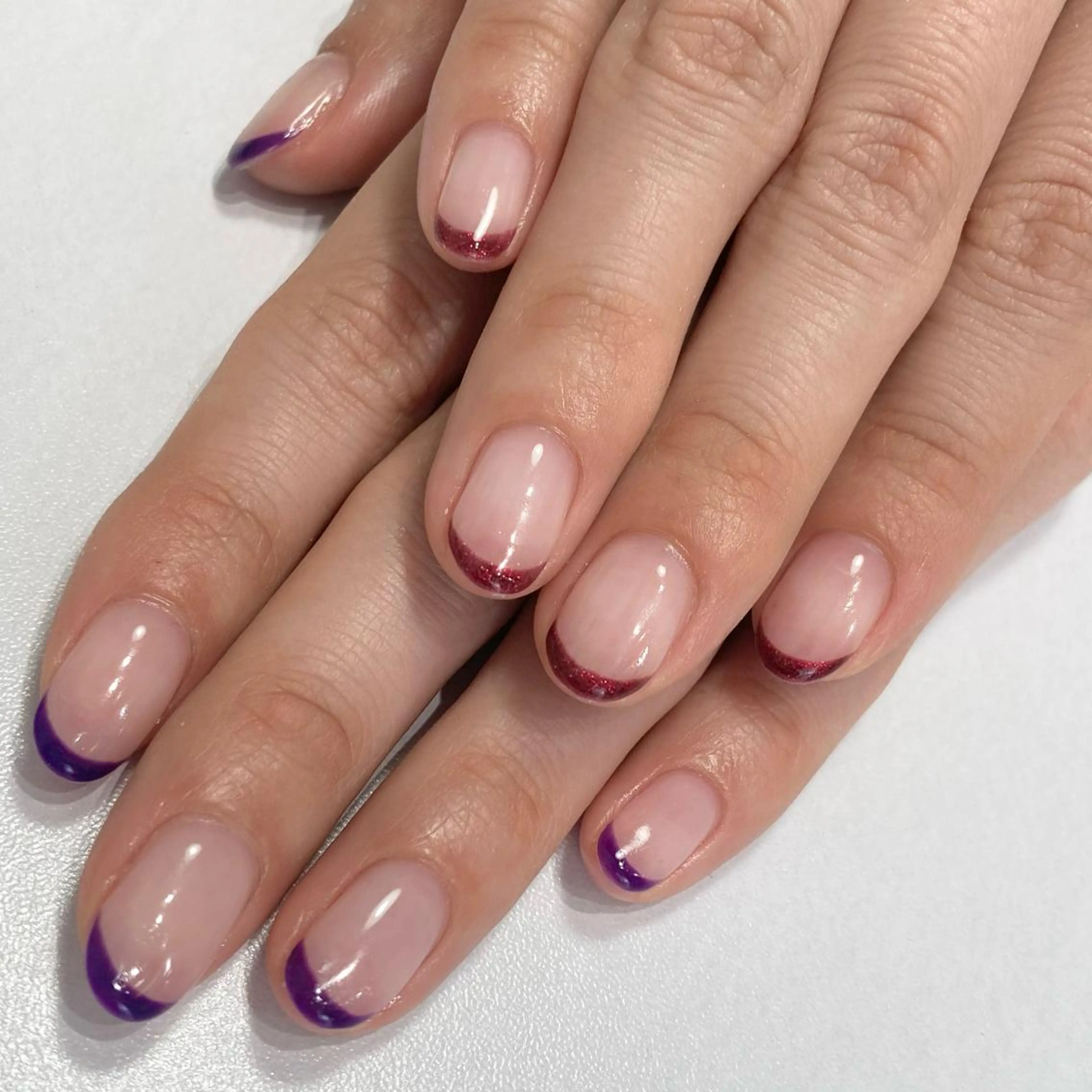 ネイル フレンチネイル RicottEYELASH&NAIL所属・下城 葵のネイルデザイン