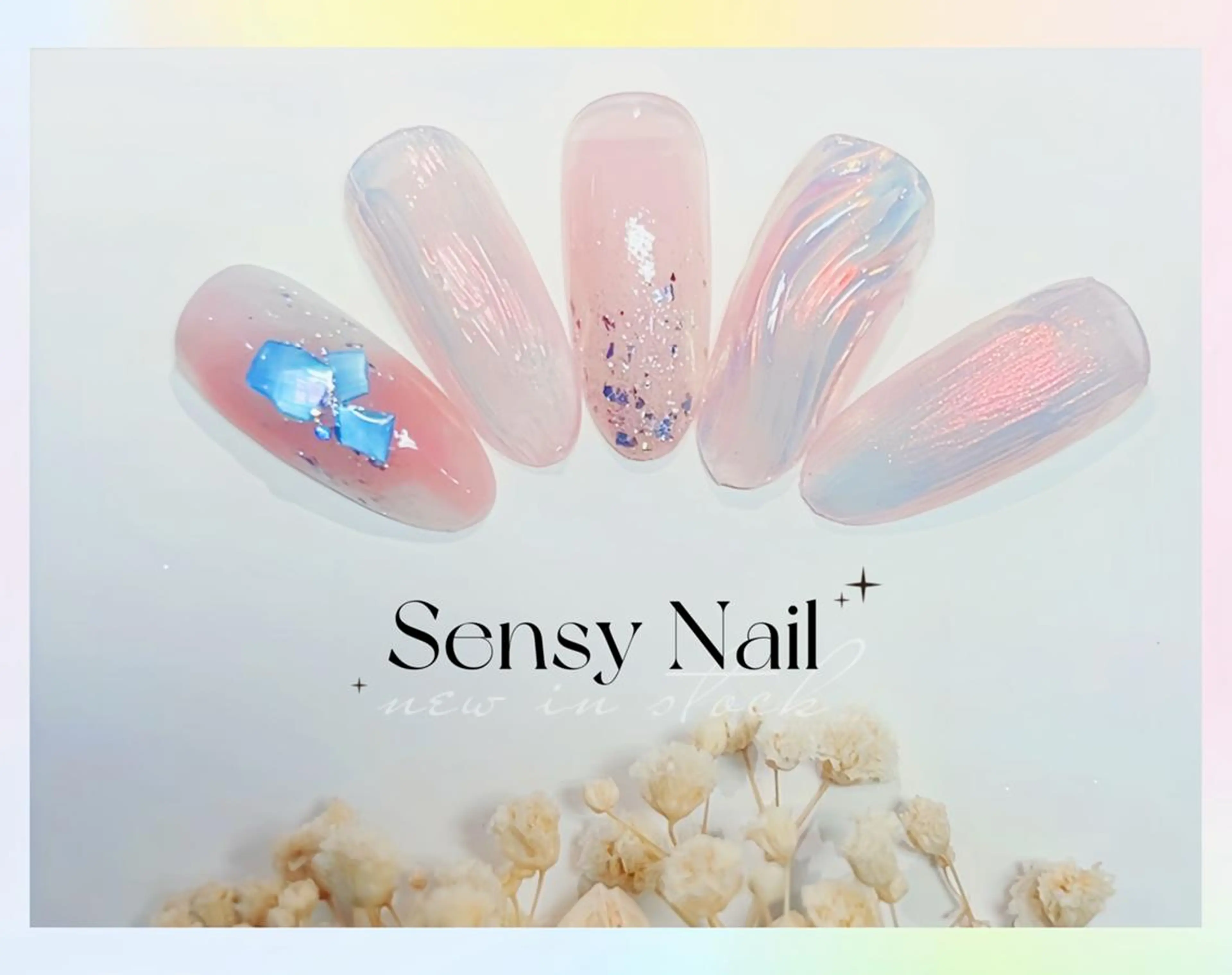 ネイル オーロラネイル ジェルネイル ソフトジェル ハンドネイル ハンドケア Sensy ネイル専門店のネイルデザイン