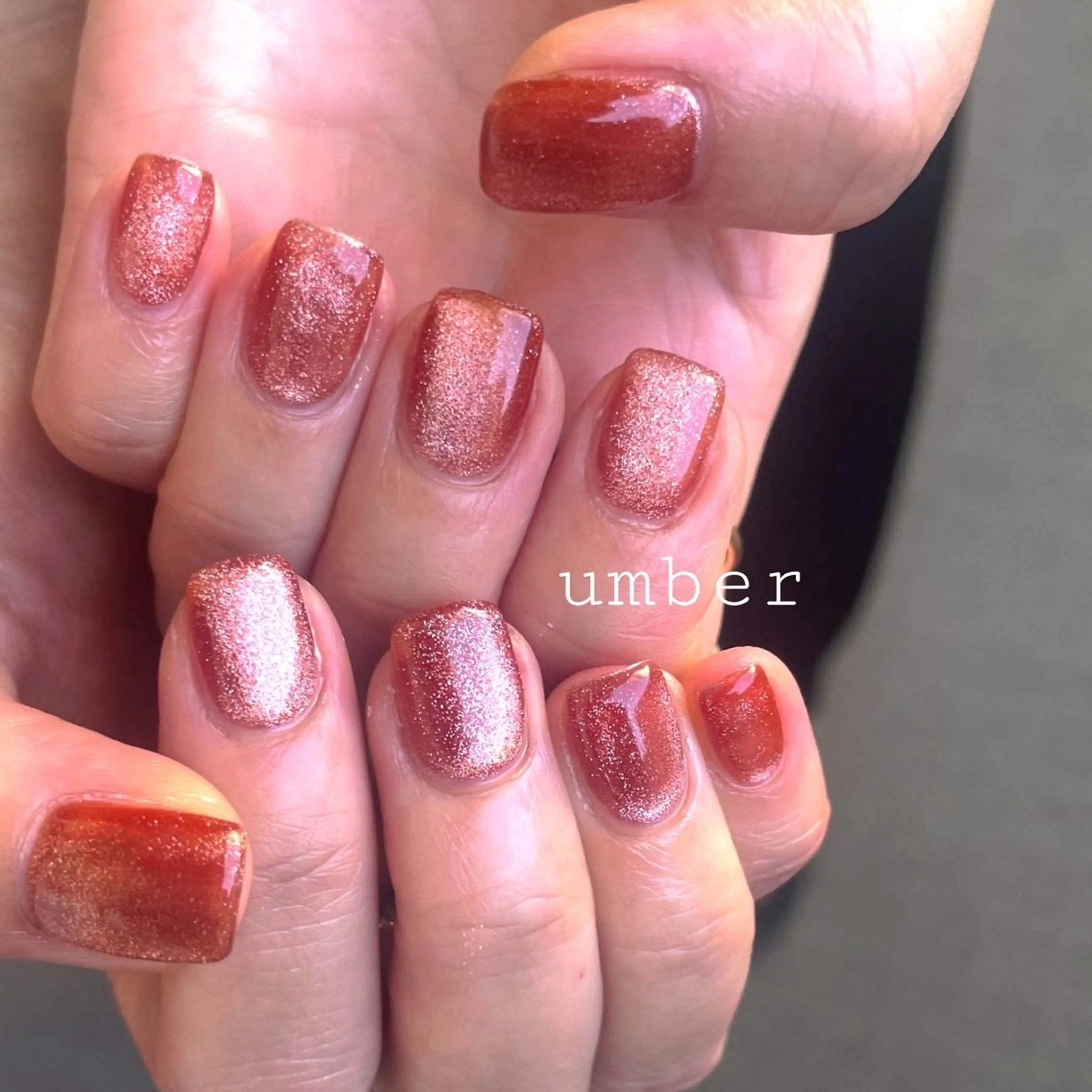 ネイル ハンドネイル umber 三茶1分のネイルデザイン